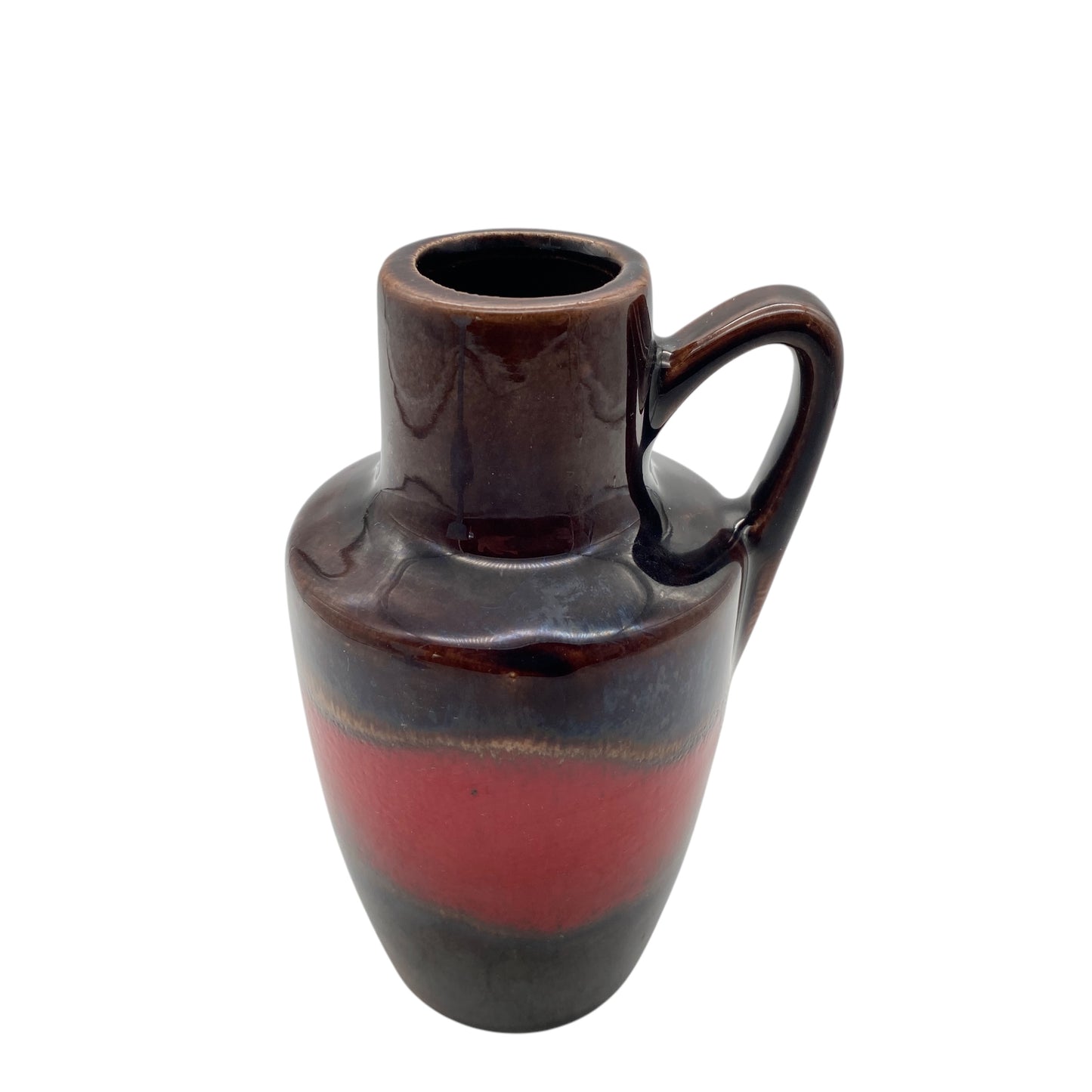 Scheurich Keramik Vase 405-13,5 braun rot 60er 70er Dekoration Mid Century