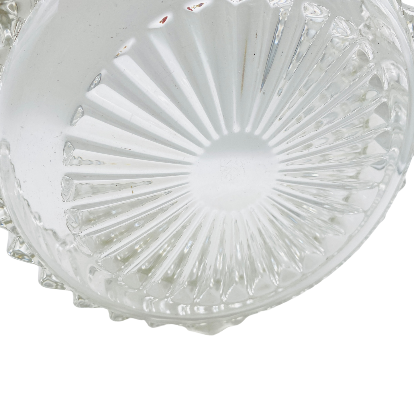 Schüssel Glas Strukturdekor Schale 70er 80er Salatschüssel transparent