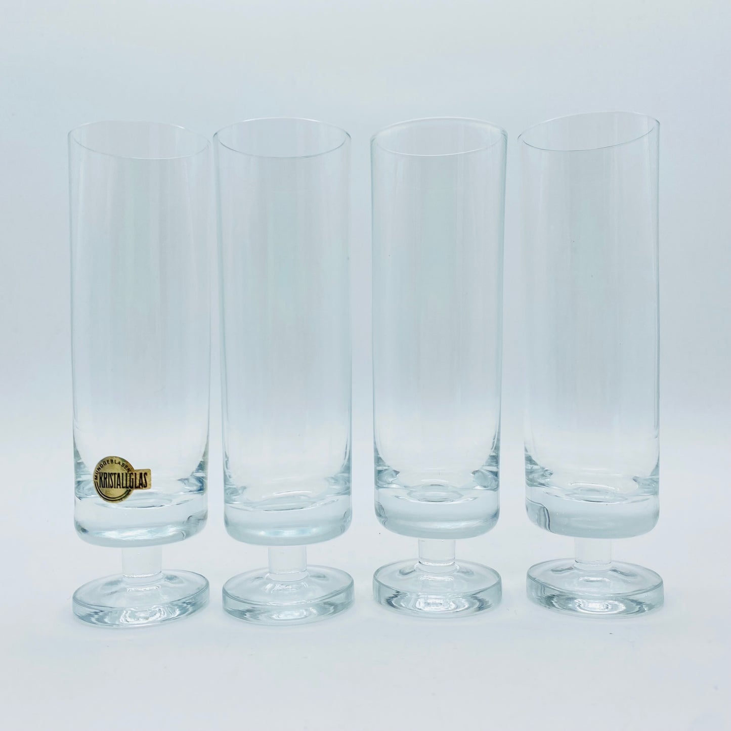 Sektflöten 70er Jahre Vintage Sektgläser Glas transparent