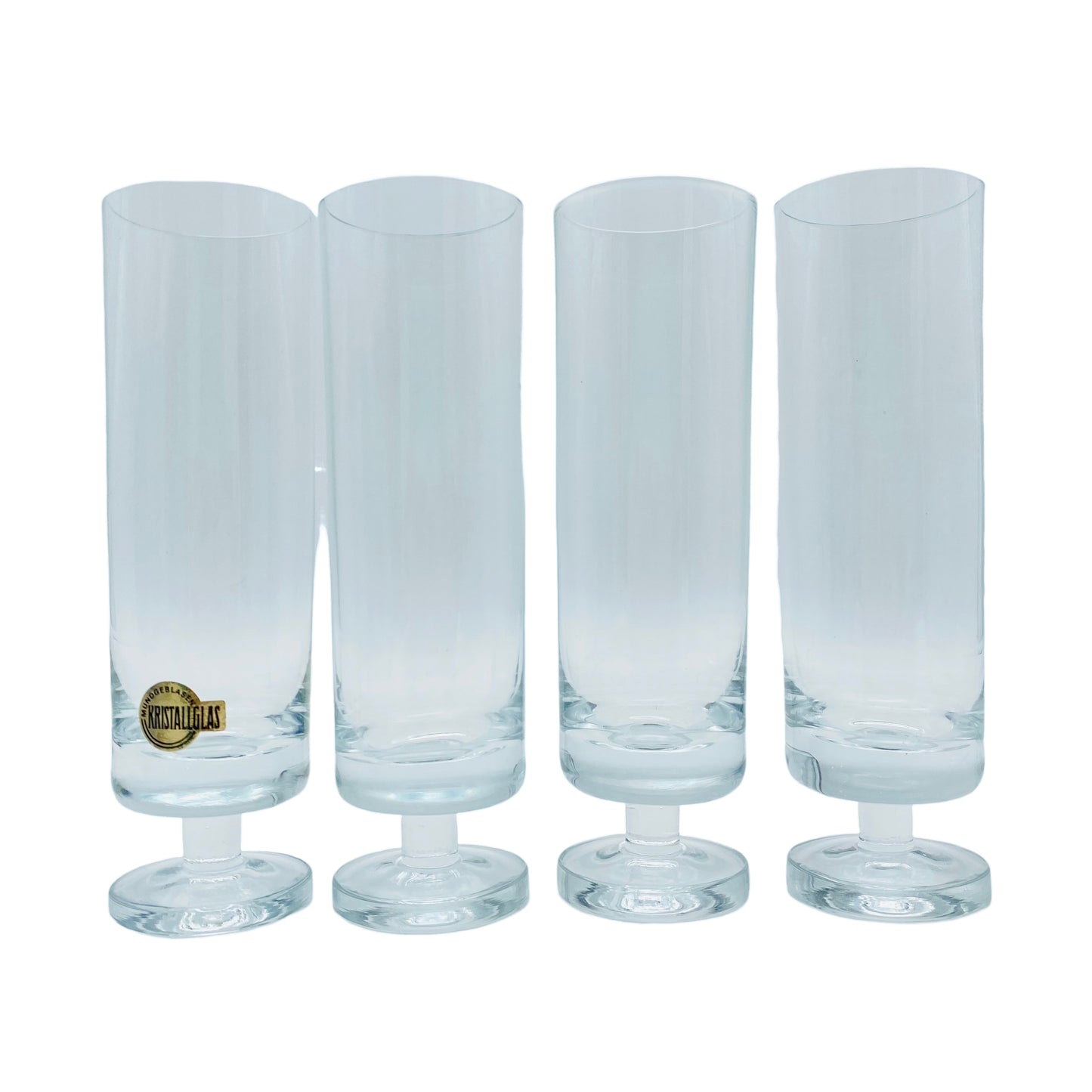 Sektflöten 70er Jahre Vintage Sektgläser Glas transparent