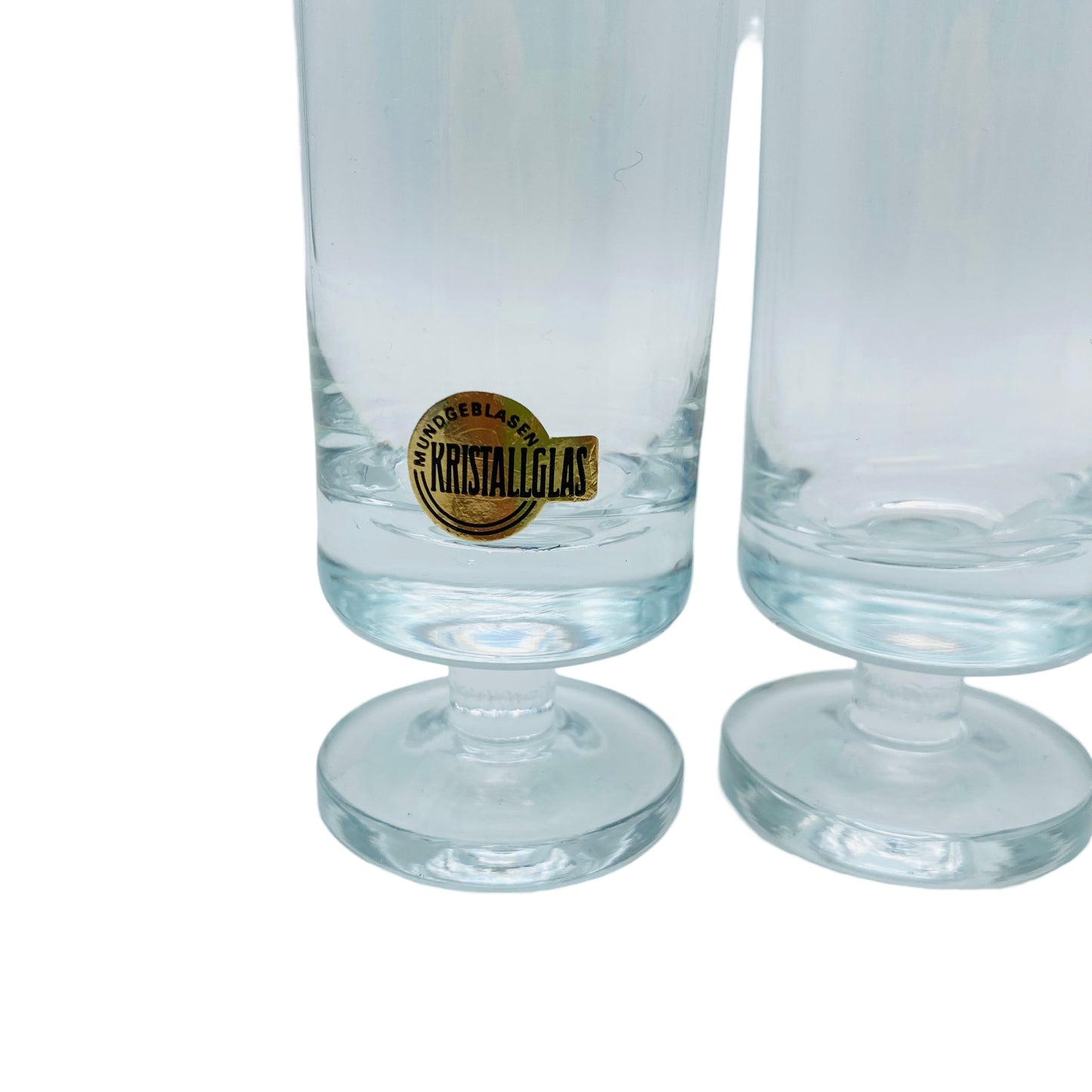 Sektflöten 70er Jahre Vintage Sektgläser Glas transparent