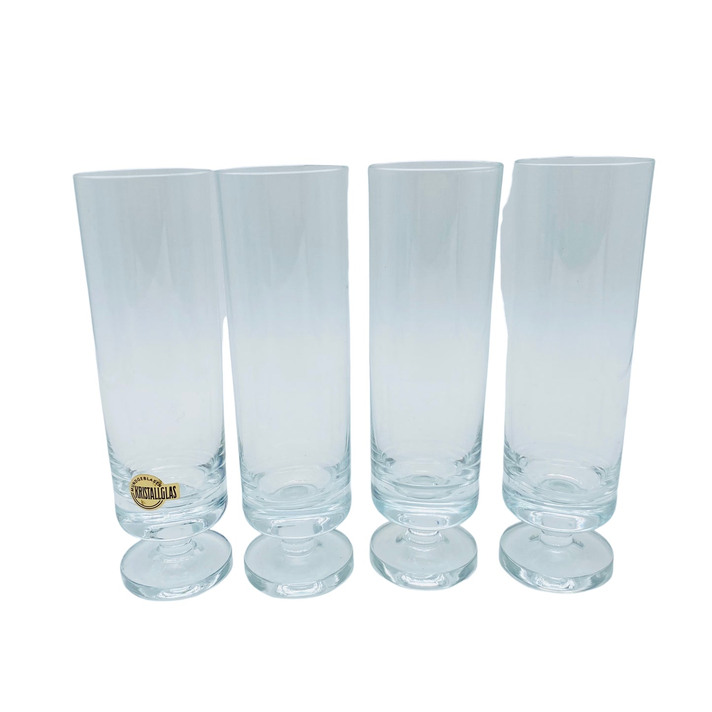 Sektflöten 70er Jahre Vintage Sektgläser Glas transparent