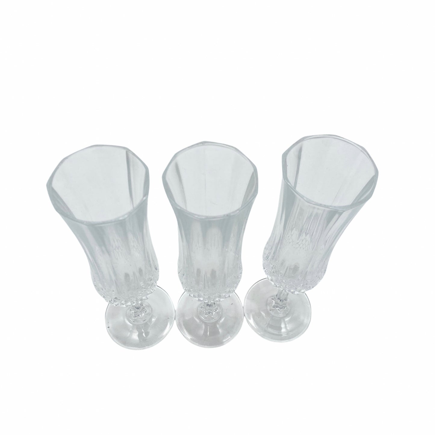 Sektgläser beschliffen Vintage Set Gläser Glas