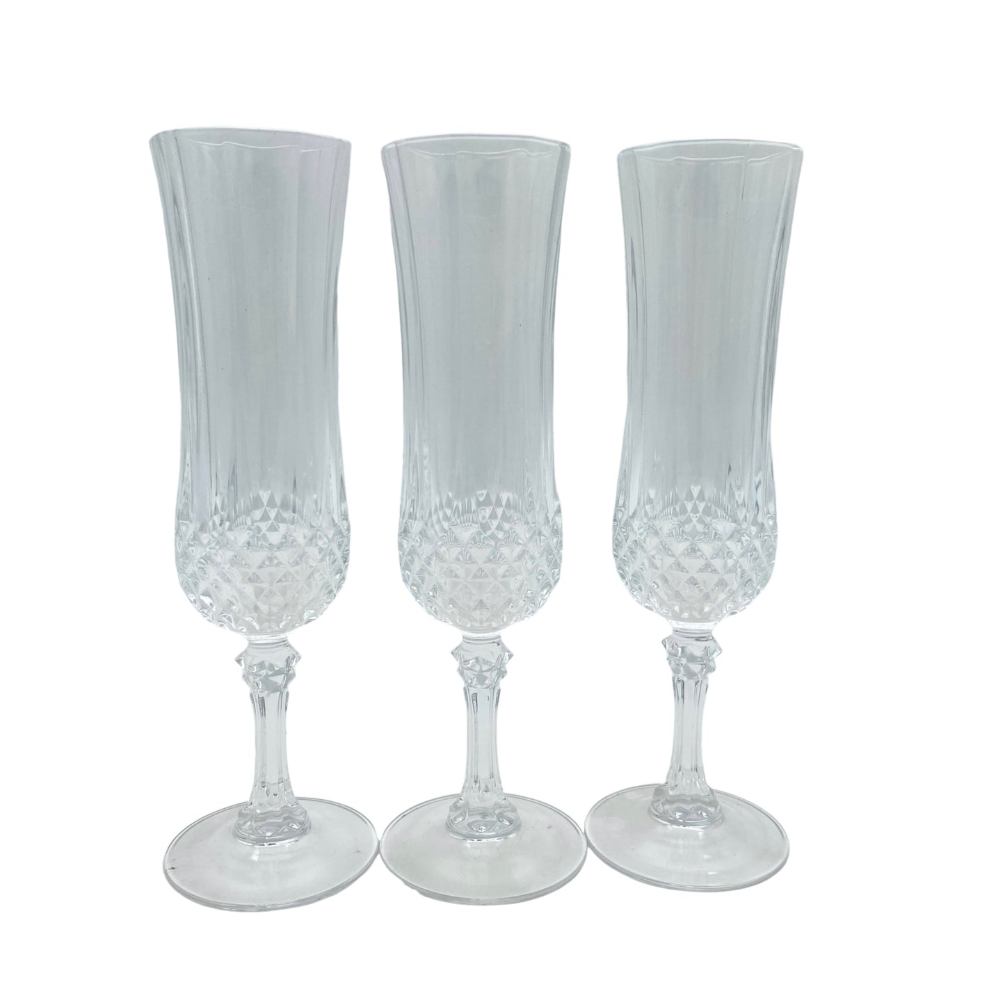 Sektgläser beschliffen Vintage Set Gläser Glas