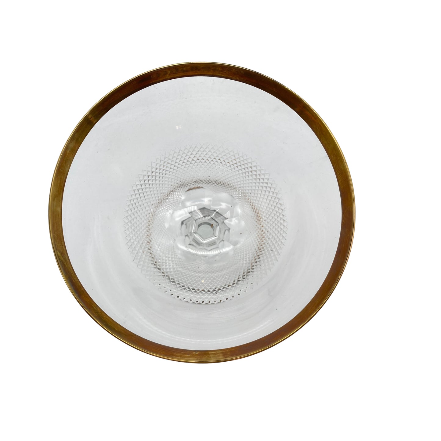 Sektschalen Goldrand Sektgläser Rauten Schliff 50er 60er Glas