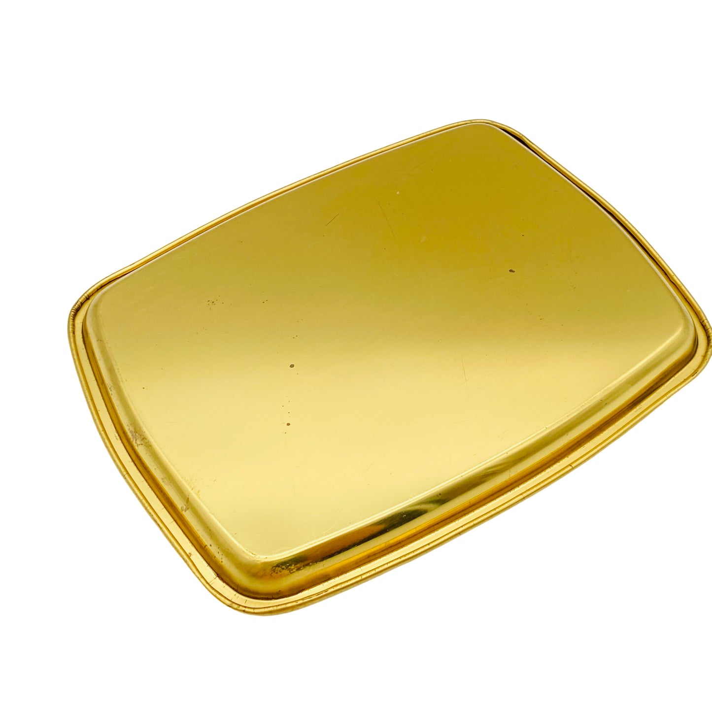 Tablett Messing gold Vintage Hausbar Tee Dekoration 60er 70er