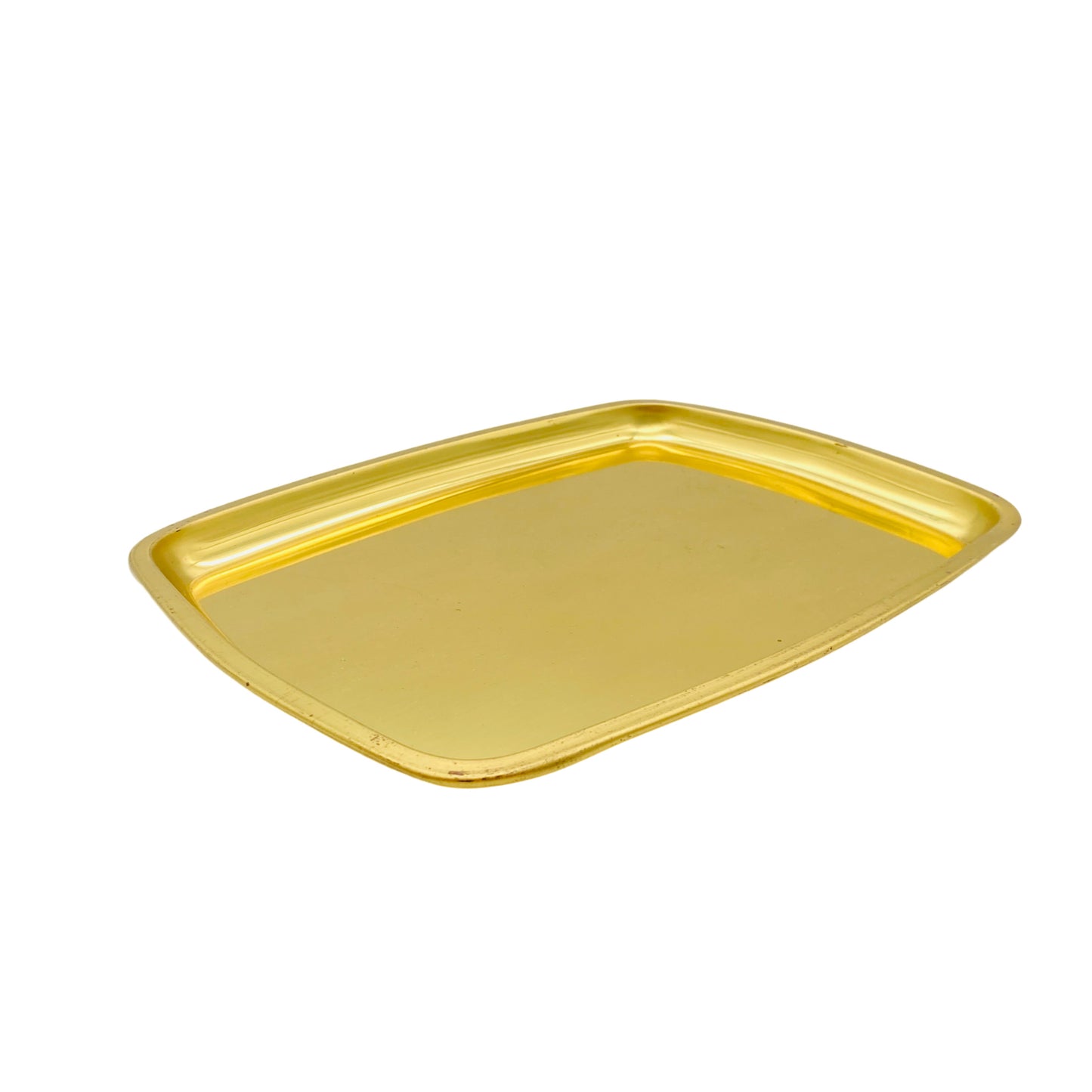 Tablett Messing gold Vintage Hausbar Tee Dekoration 60er 70er