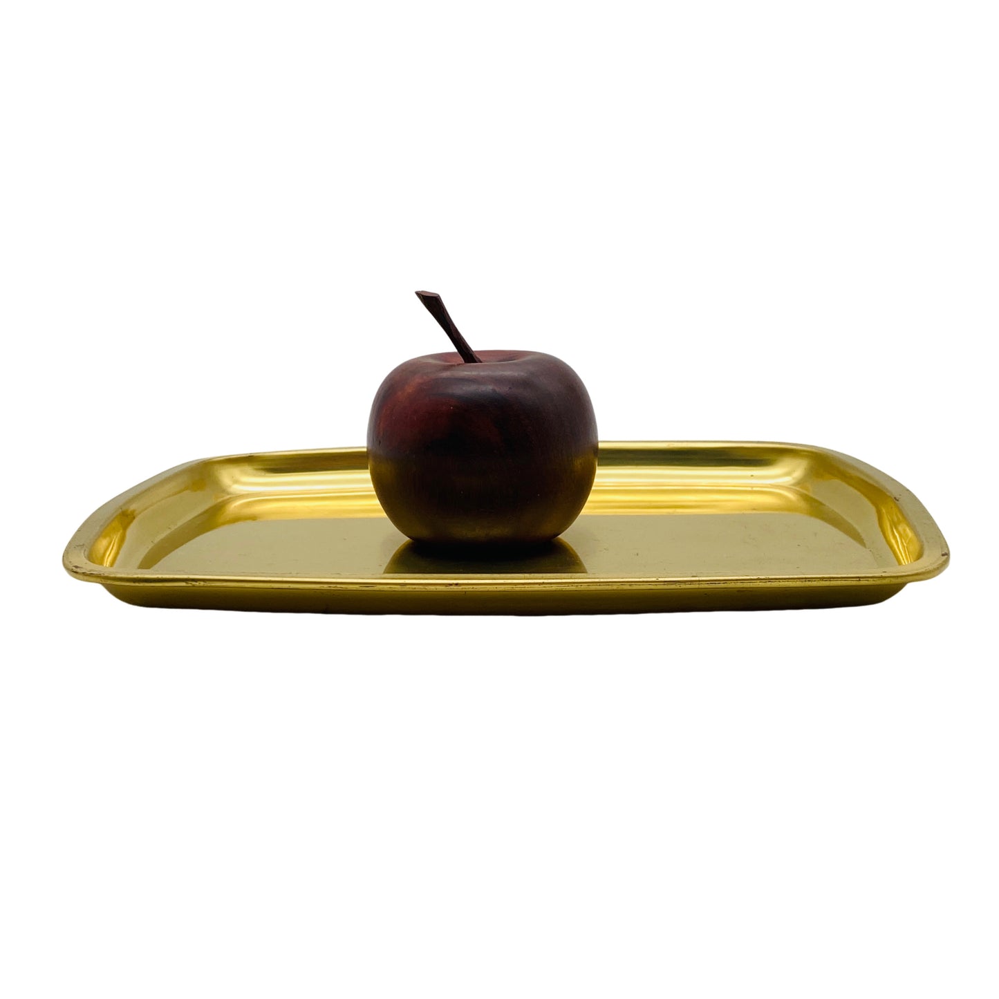 Tablett Messing gold Vintage Hausbar Tee Dekoration 60er 70er