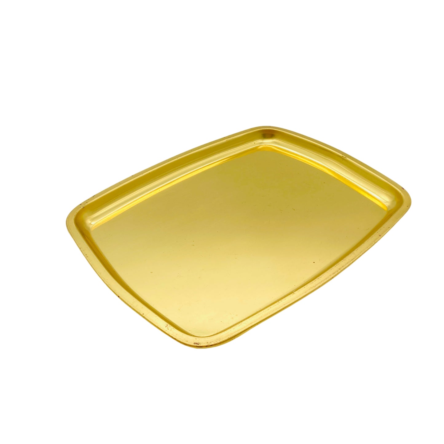 Tablett Messing gold Vintage Hausbar Tee Dekoration 60er 70er
