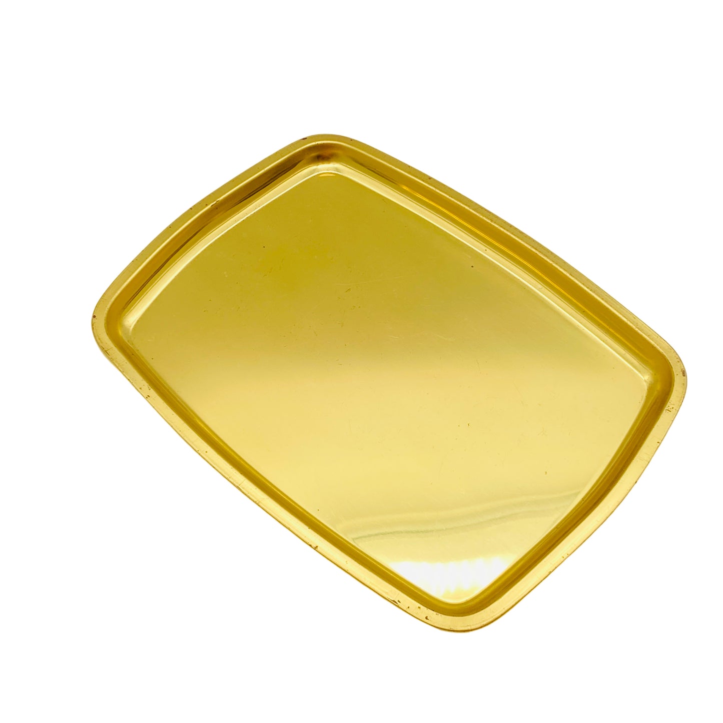 Tablett Messing gold Vintage Hausbar Tee Dekoration 60er 70er