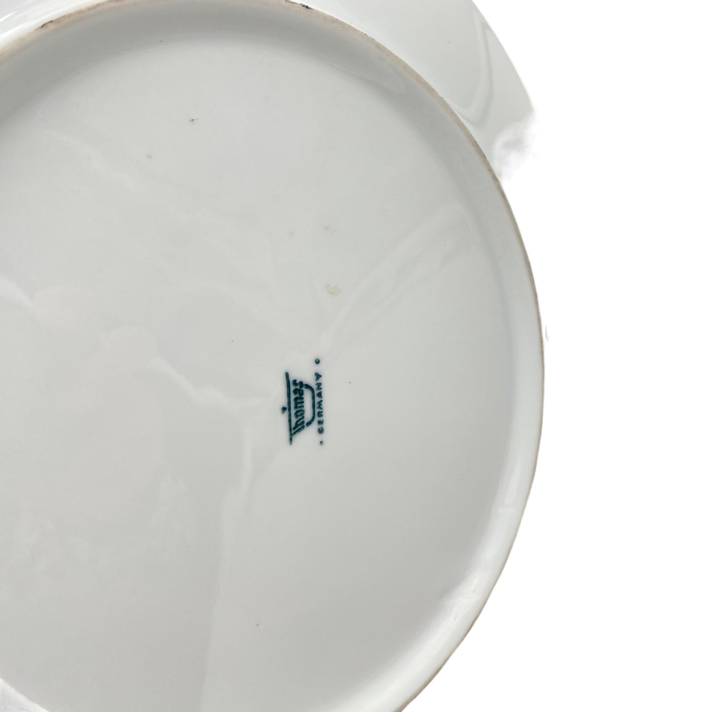 Thomas Porzellan Tortenplatte weiß 60er 70er Mid Century Lounge