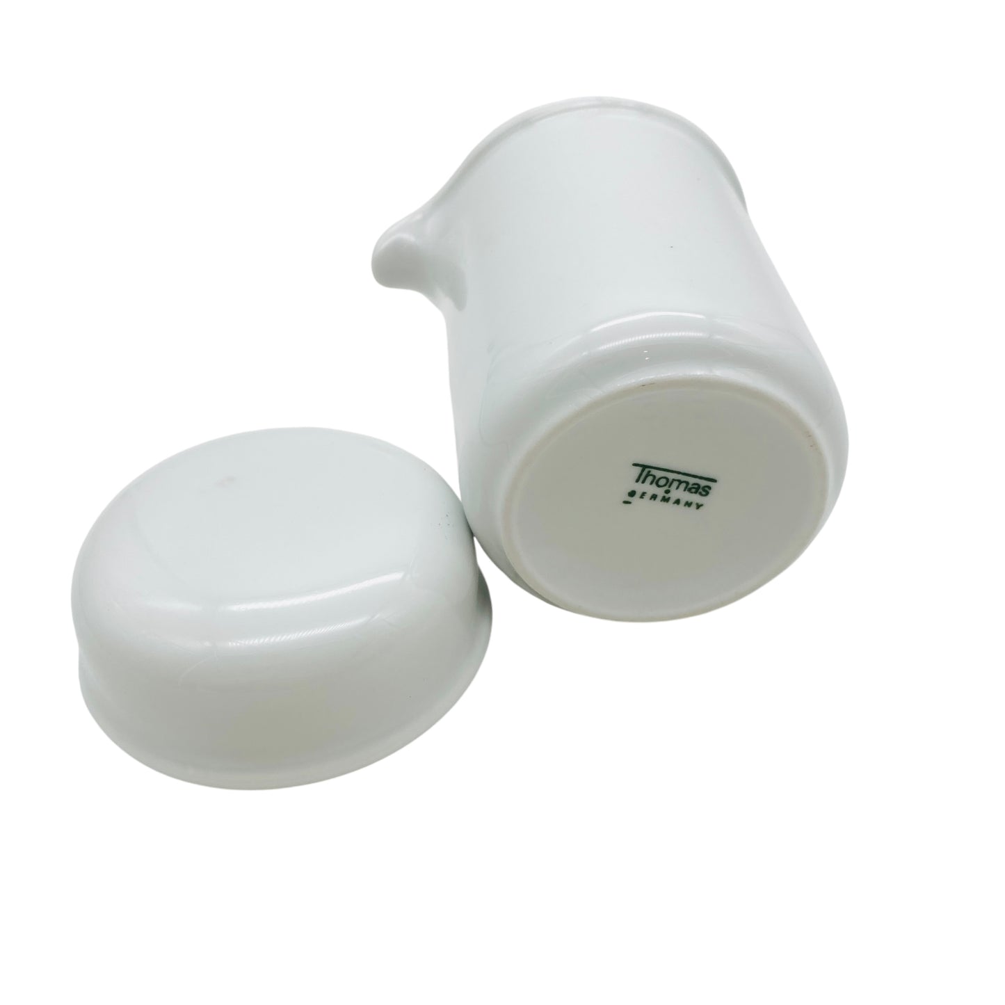 Thomas Scandic Porzellan weiß Milchkännchen Kanne Sahnekipper 70er Jahre Vintage