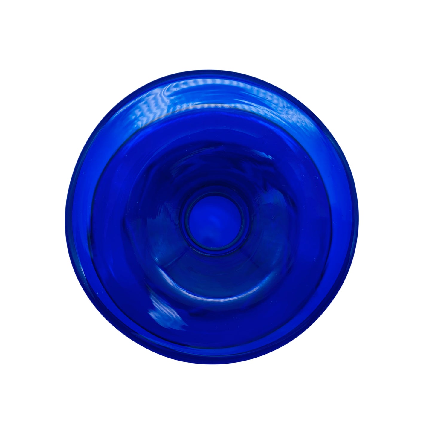 Thüringer Glaskunst expertic DDR GDR Glas Vase blau 60er 70er Jahre