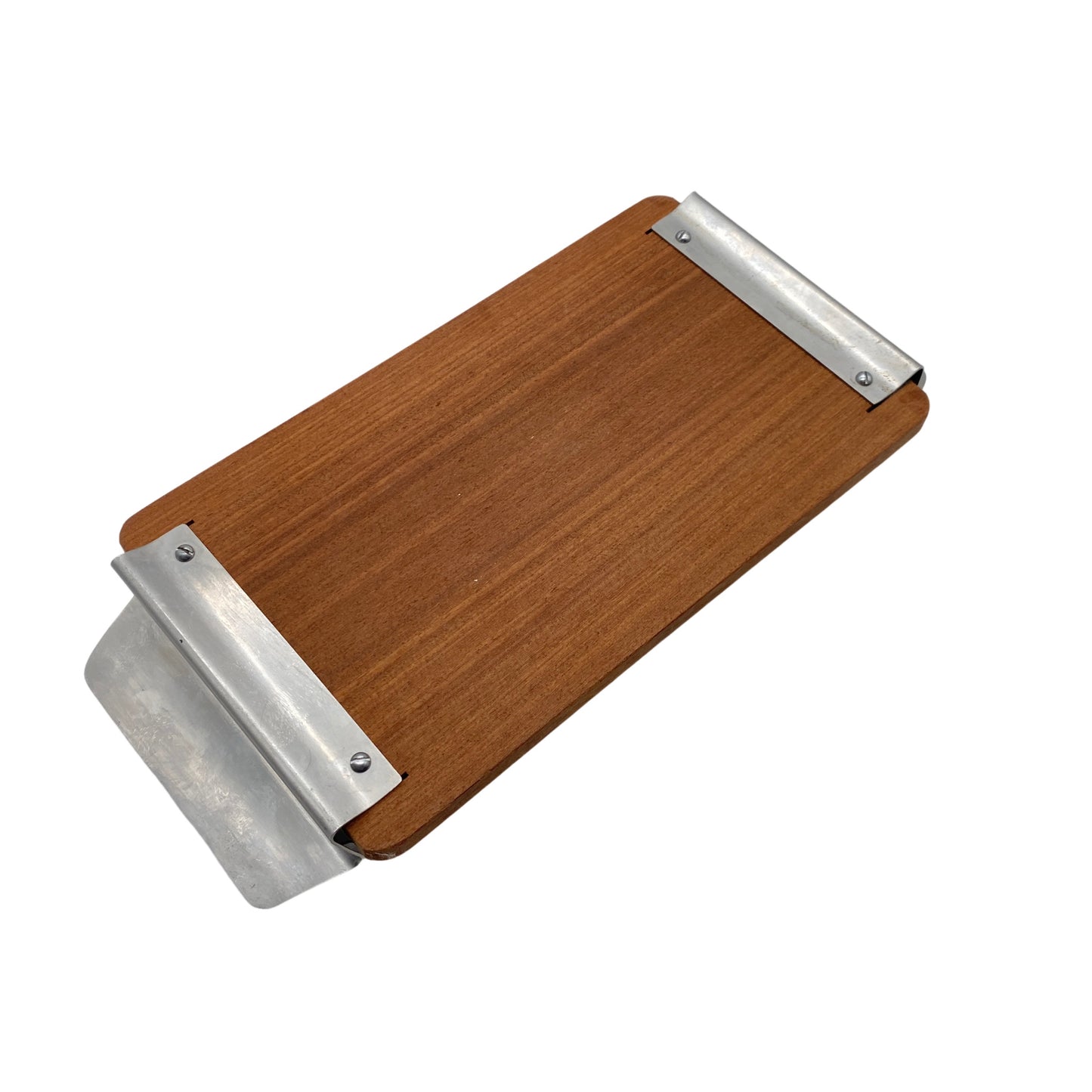 Toasthalter Teak Edelstahl Briefhalter 60er 70er Mid Century Lounge