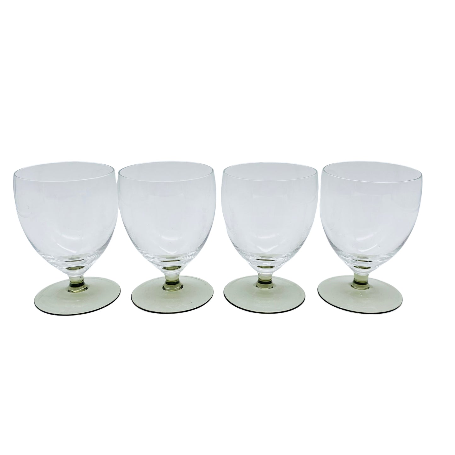 Trinkgläser Gläser 4er Set Rauchglas Mid Century 60er 70er Jahre