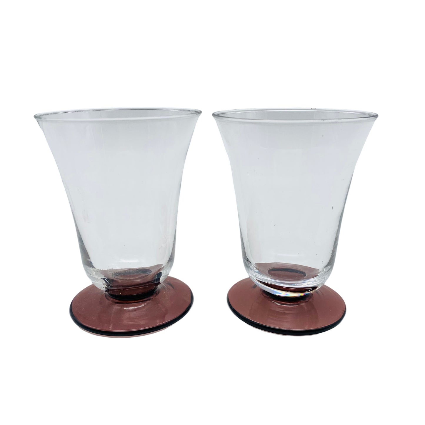 Trinkgläser Likörgläser lila 70er 80er Jahre 2er Set Glas