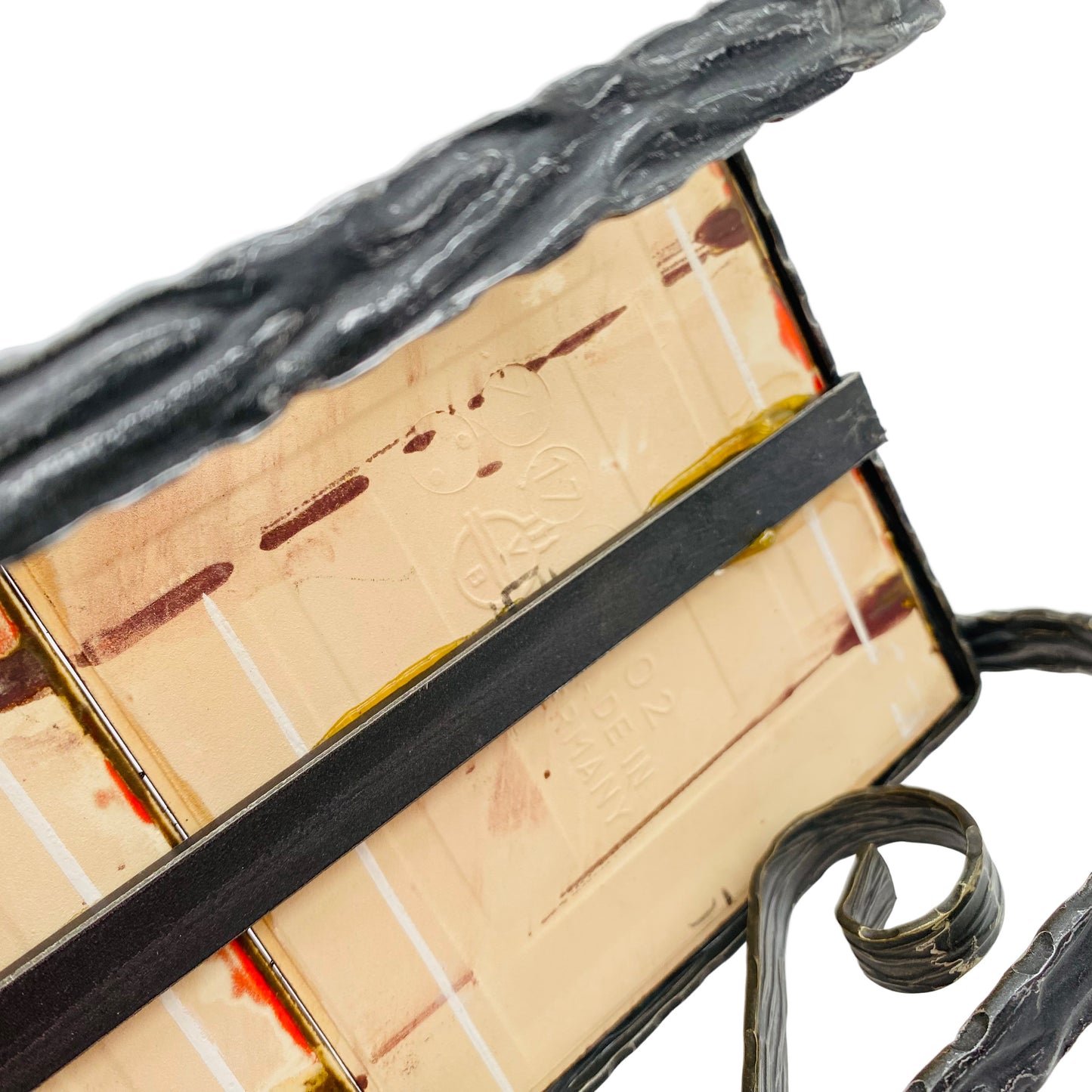 Untersetzer für Blumen Töpfe Weinflaschen Dekoration Keramik Eisen Tisch 60er 70er Jahre