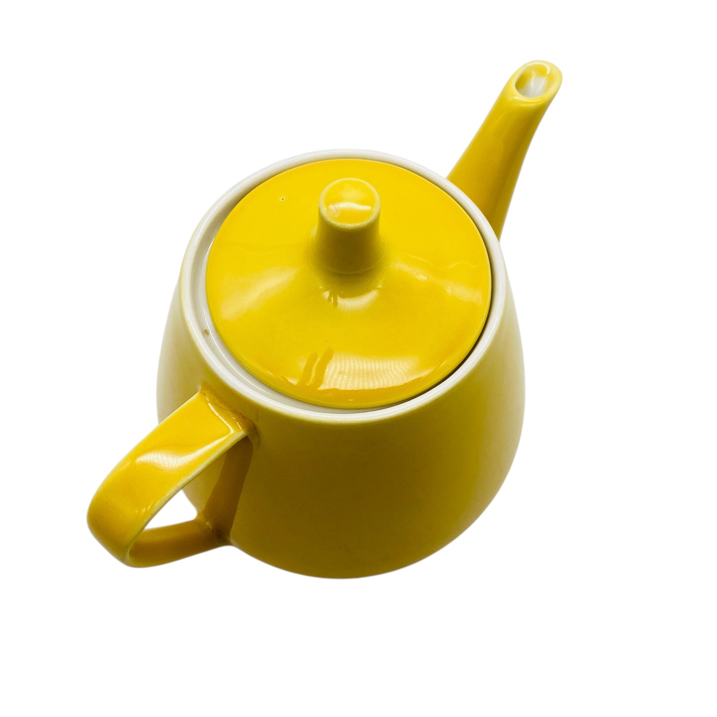 VILLEROY & BOCH Luxembourg Teekanne Keramik gelb pastell 50er 60er Jahre Kanne