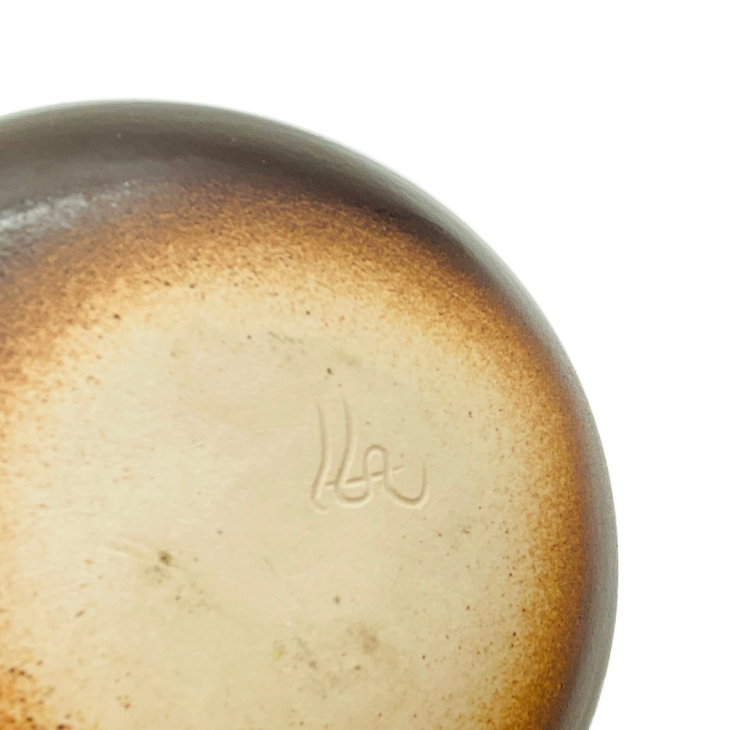 Vase Keramik Studiokeramik 70er 80er Jahre Ufo braun blau Vintage