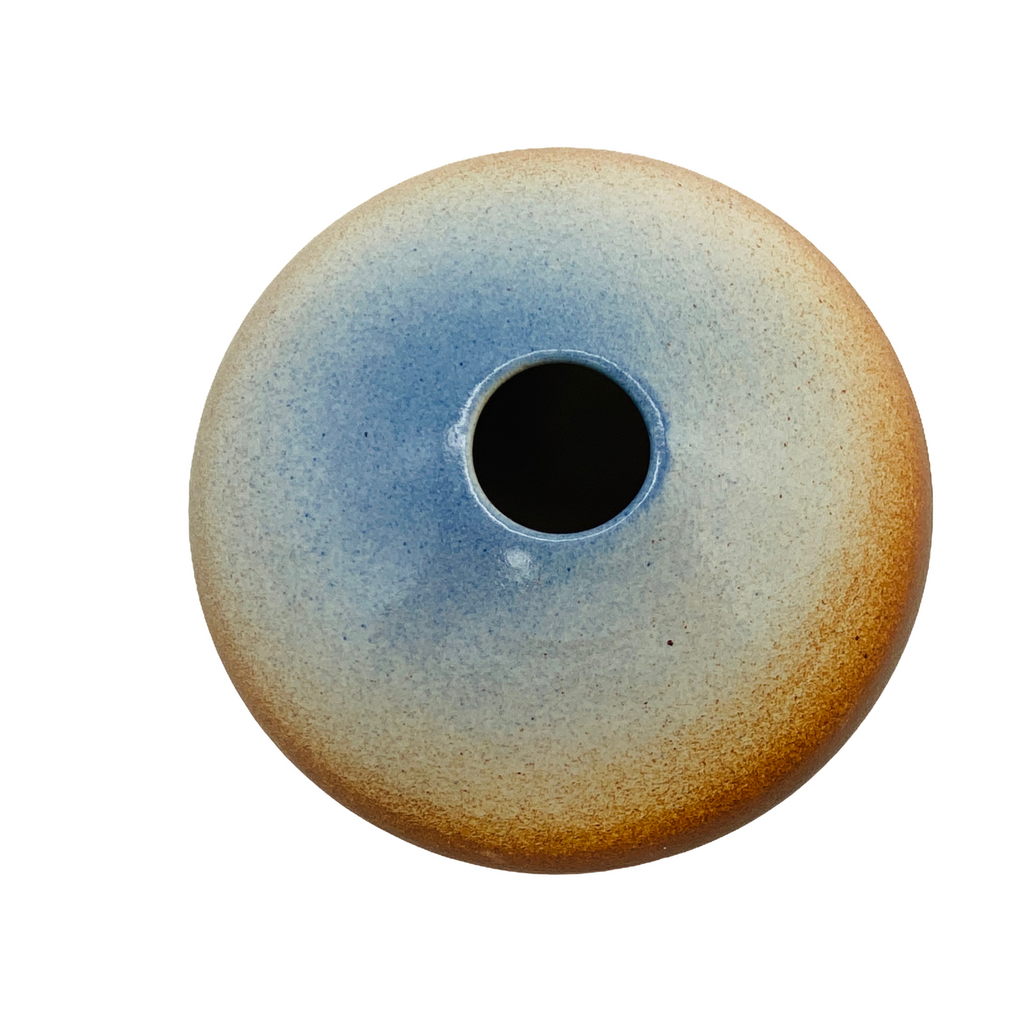Vase Keramik Studiokeramik 70er 80er Jahre Ufo braun blau Vintage
