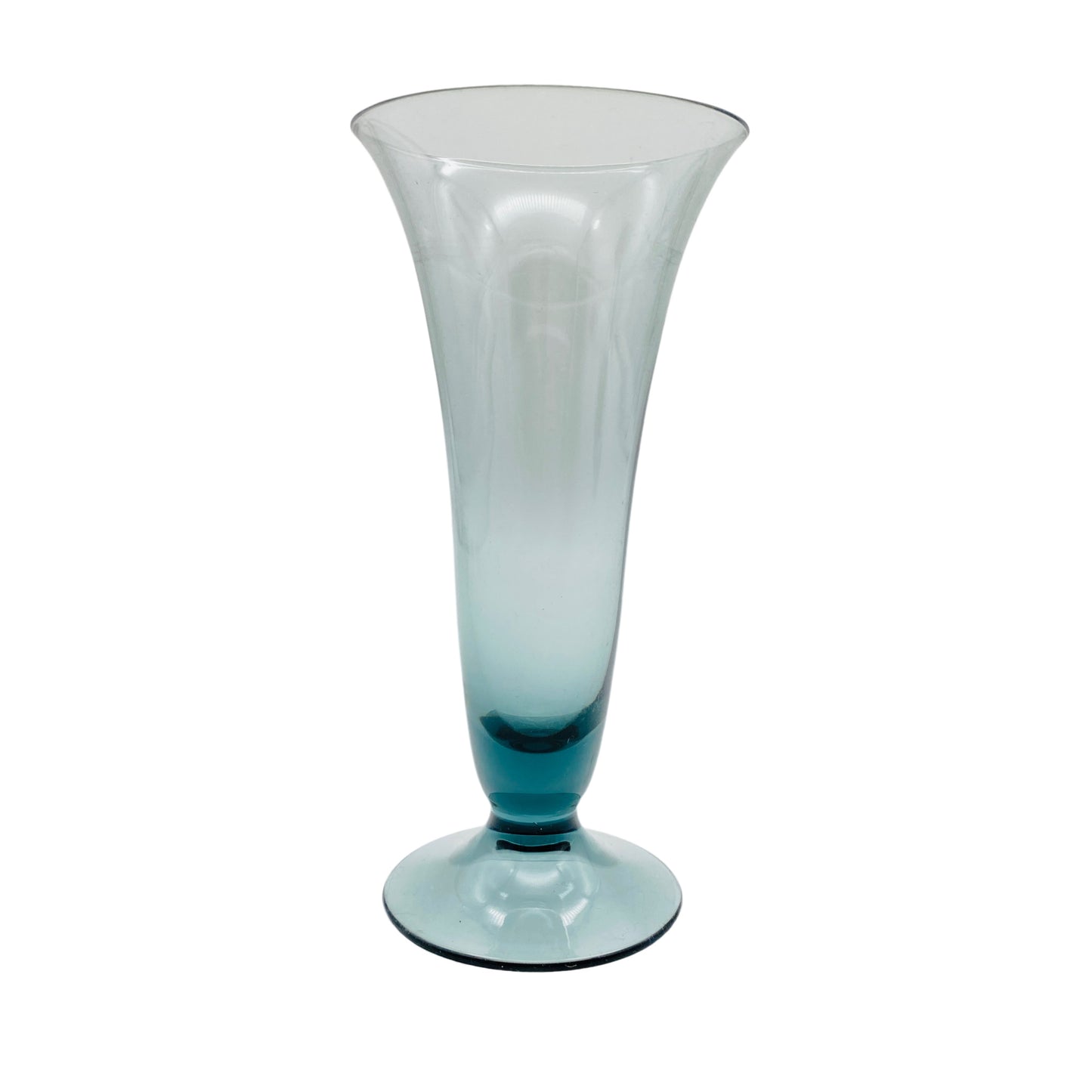 Vase Turmalin grün blau Trichtervase 50er 60er Mid Century Vintage