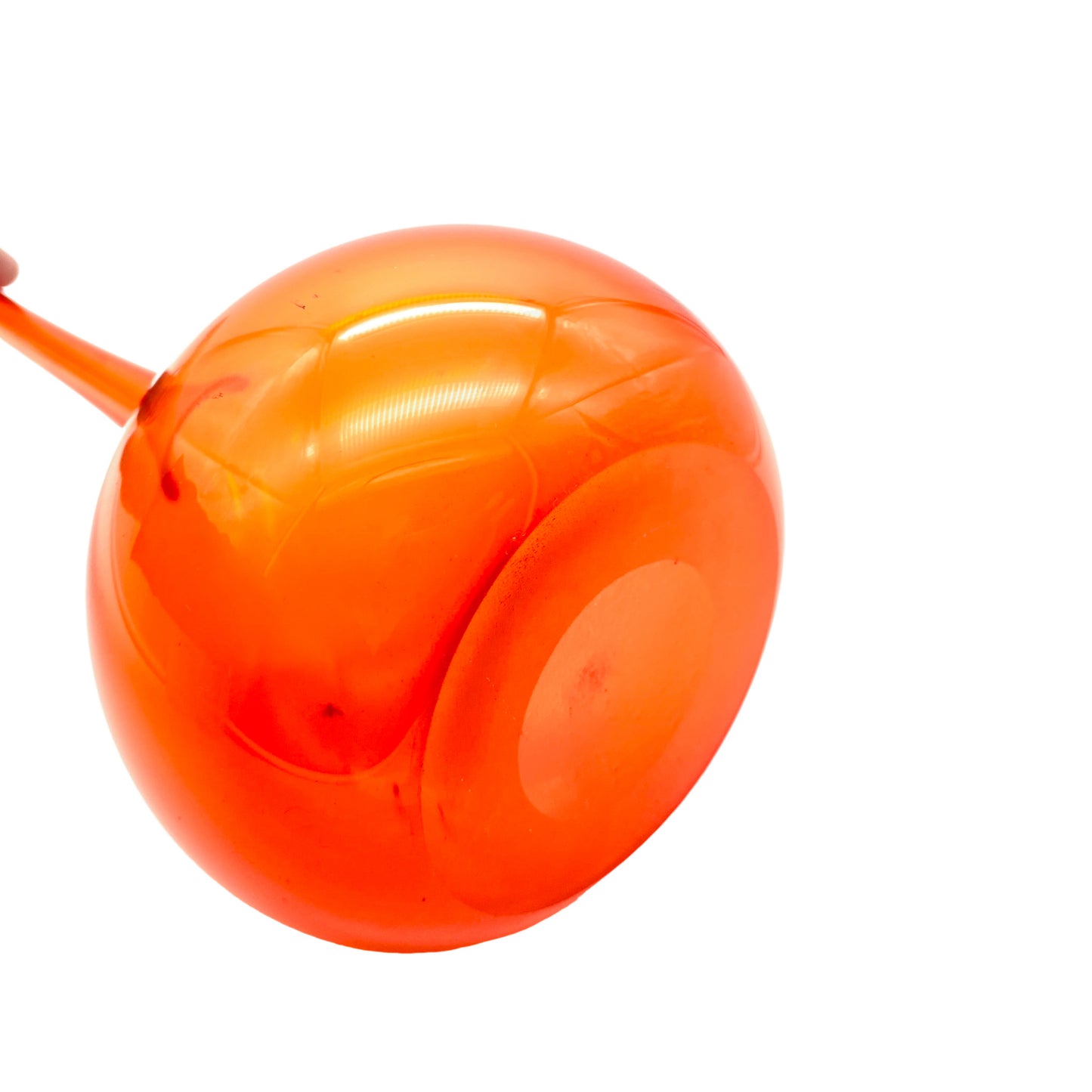 Vase Vintage 60er 70er Mid Century Lounge Glas orange Dekoartion
