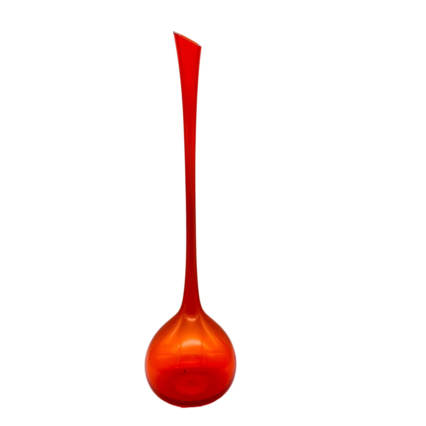 Vase Vintage 60er 70er Mid Century Lounge Glas orange Dekoartion