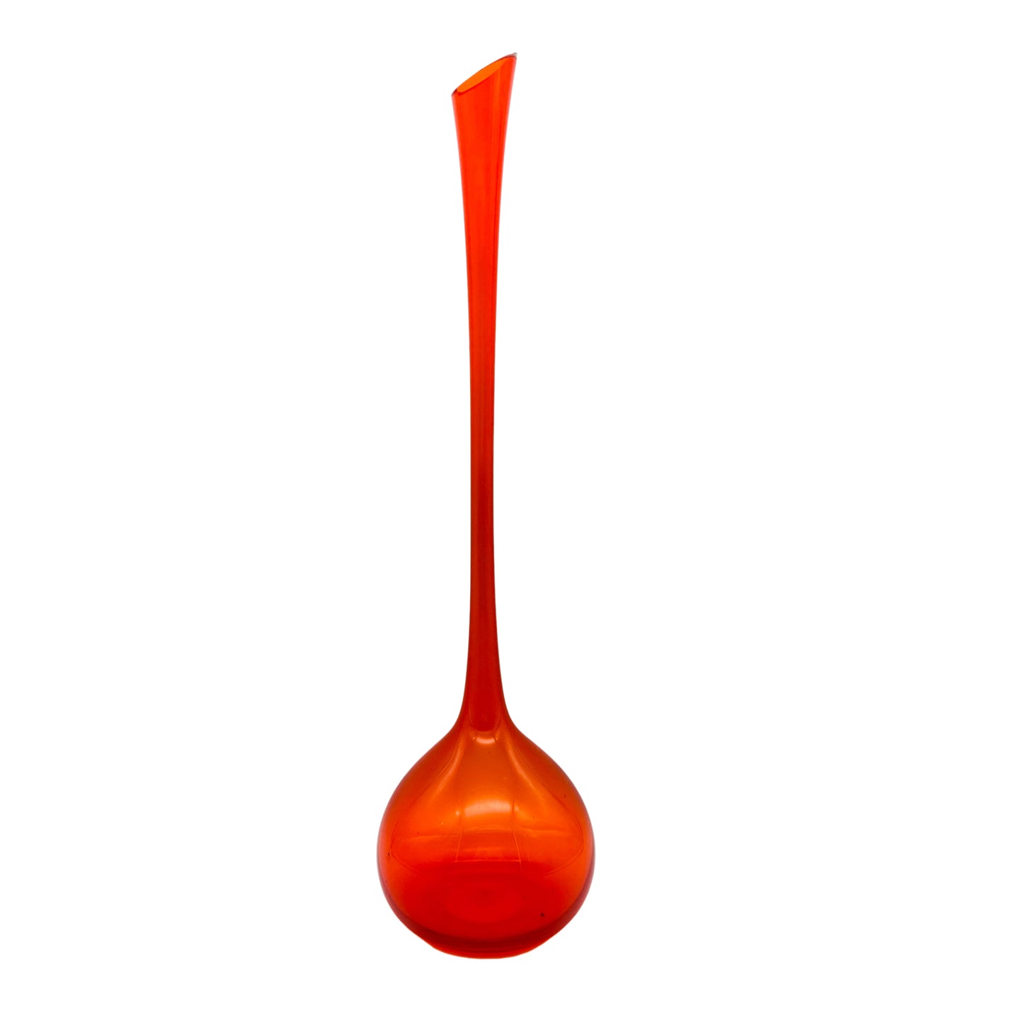 Vase Vintage 60er 70er Mid Century Lounge Glas orange Dekoartion