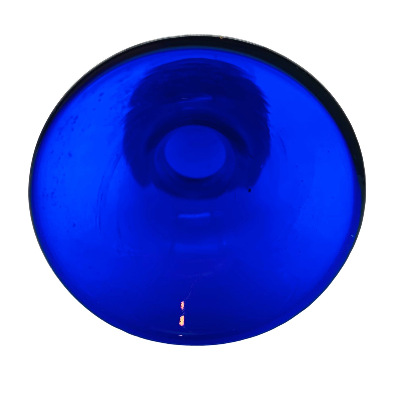 Vase blau Glas 60er 70er Jahre Vintage Mid Century