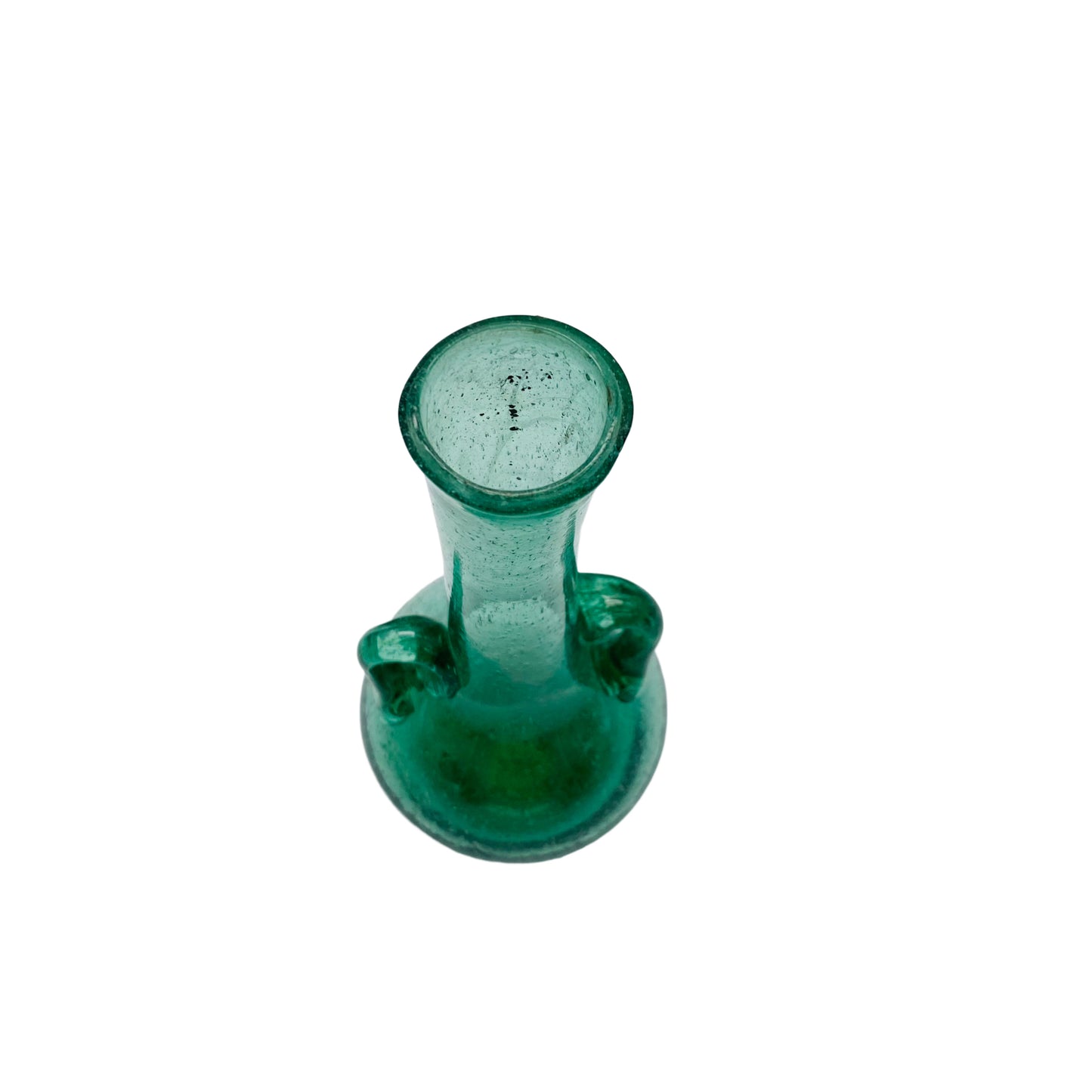 Vase grün 50er 60er Jahre Mid Century Schaumglas Vintage Glas