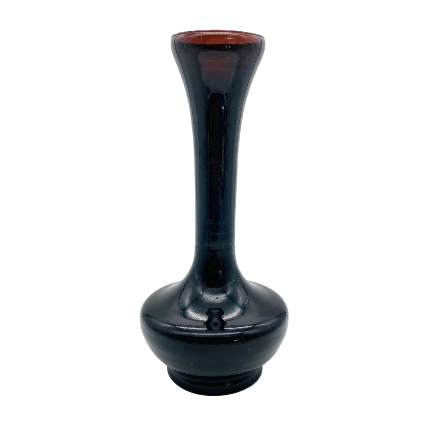 Vase lila 60er 70er Jahre Vintage Mid Century Glas
