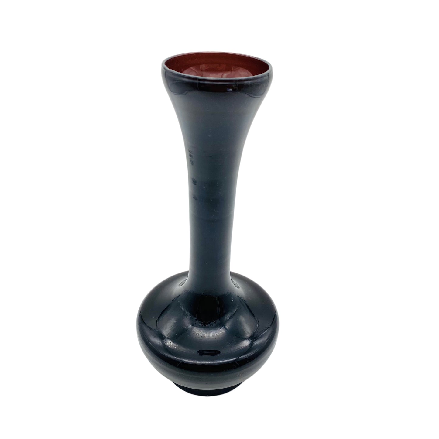Vase lila 60er 70er Jahre Vintage Mid Century Glas