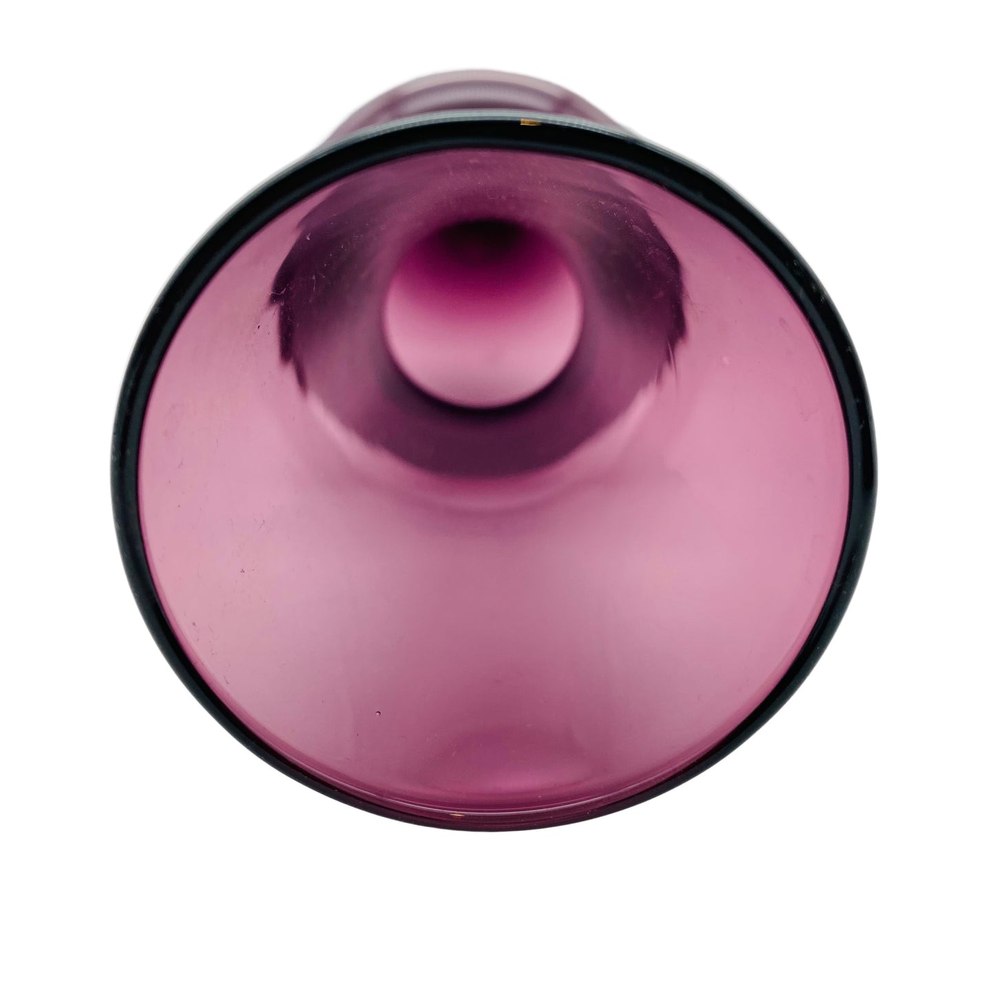 Vase lila Glas Mid Century 60er Jahre Blumenvase Italien