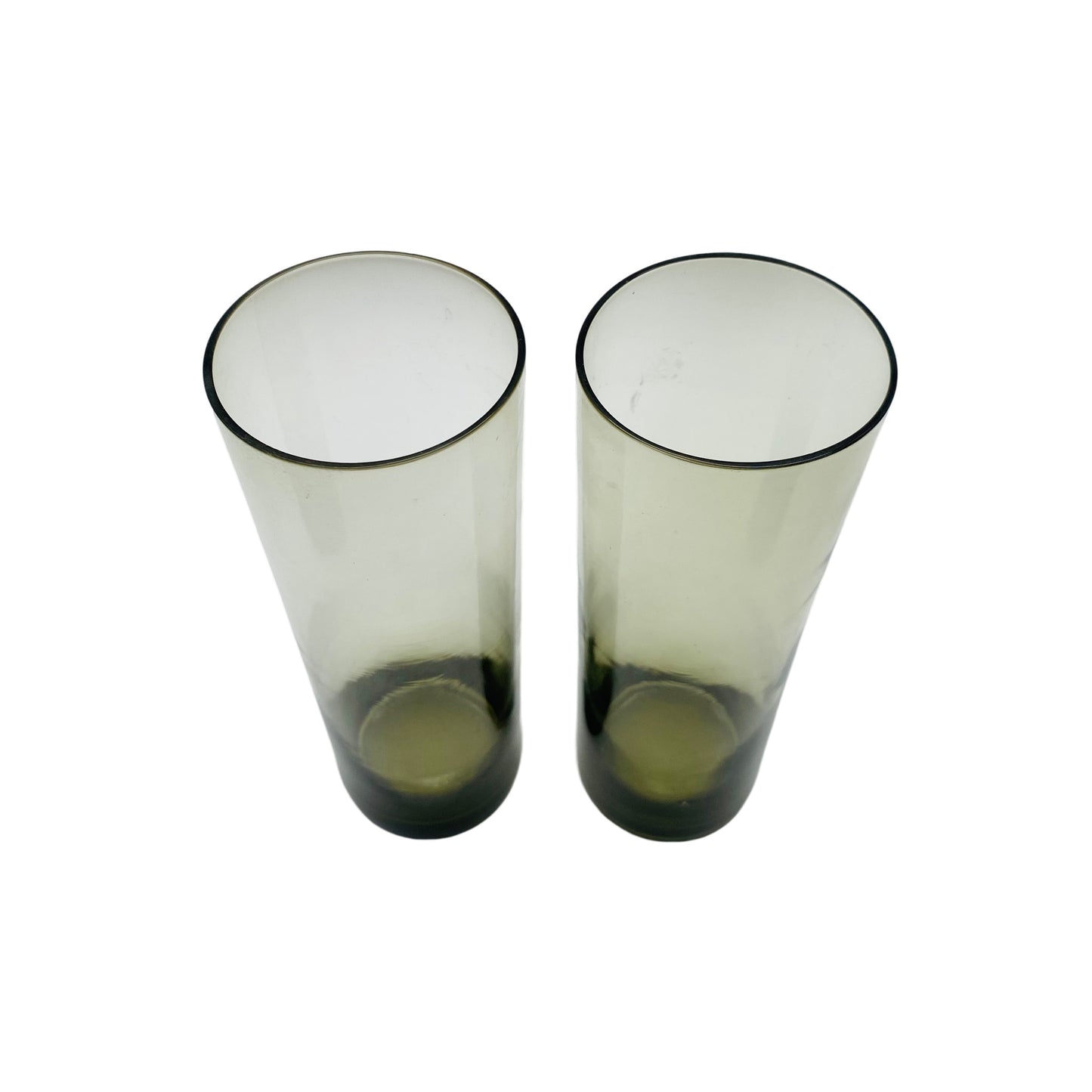 Vasen Set Rauchglas 60er Jahre Mid Century Glas