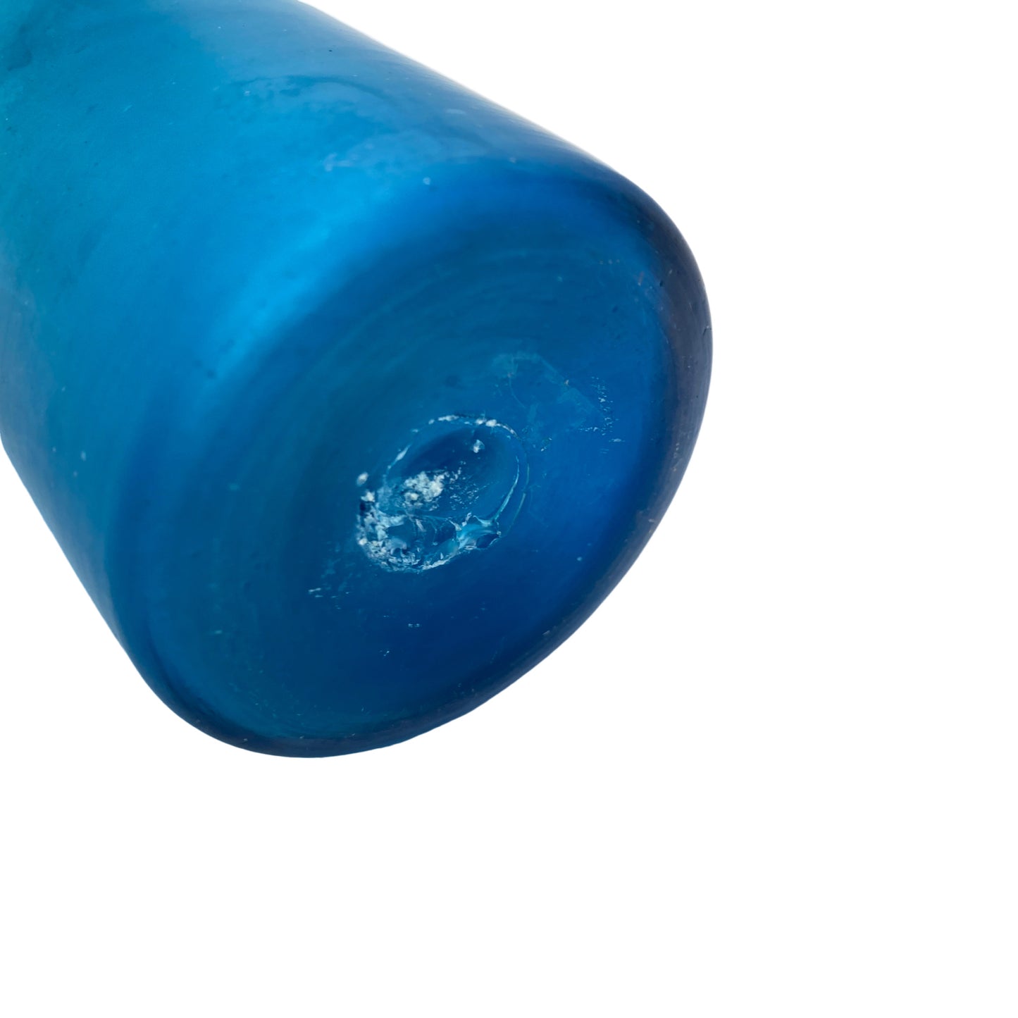 Vase satiniert blau 60er 70er Mid Century Lounge