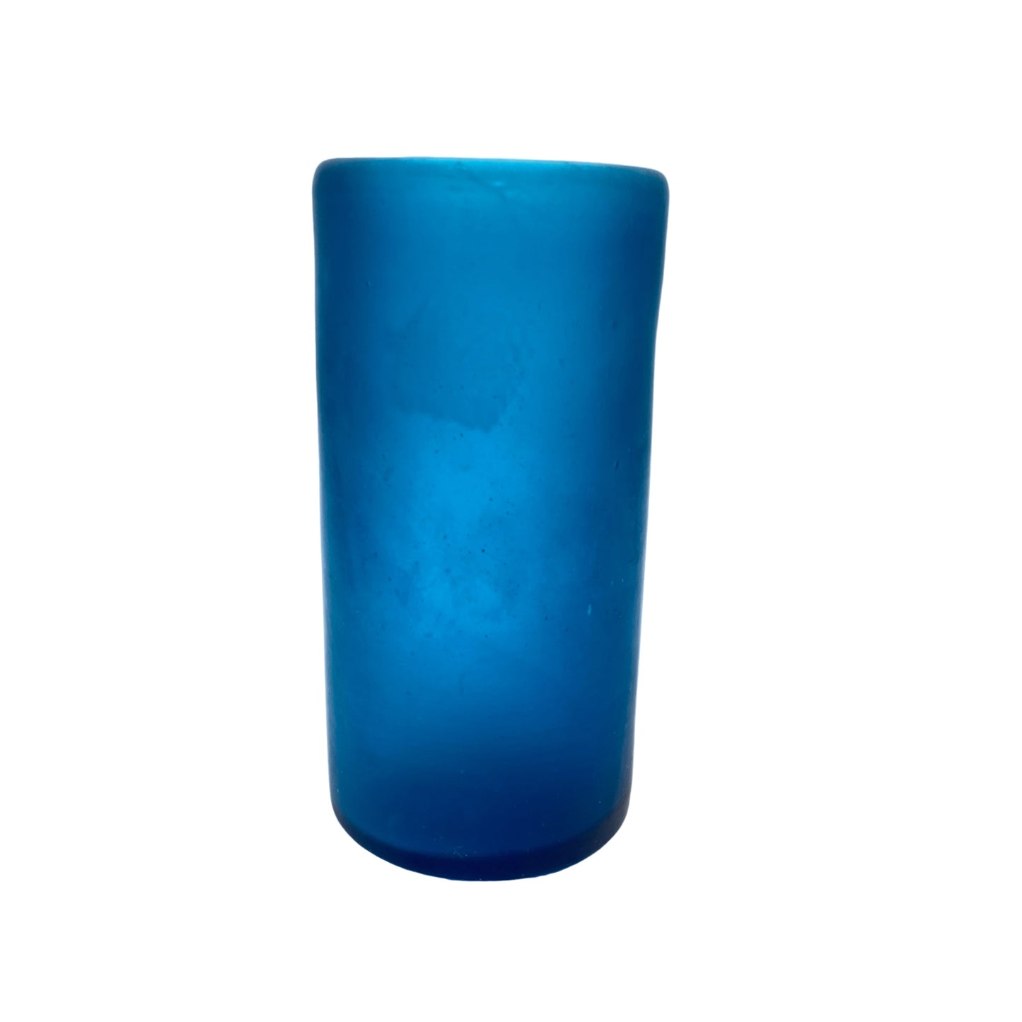 Vase satiniert blau 60er 70er Mid Century Lounge