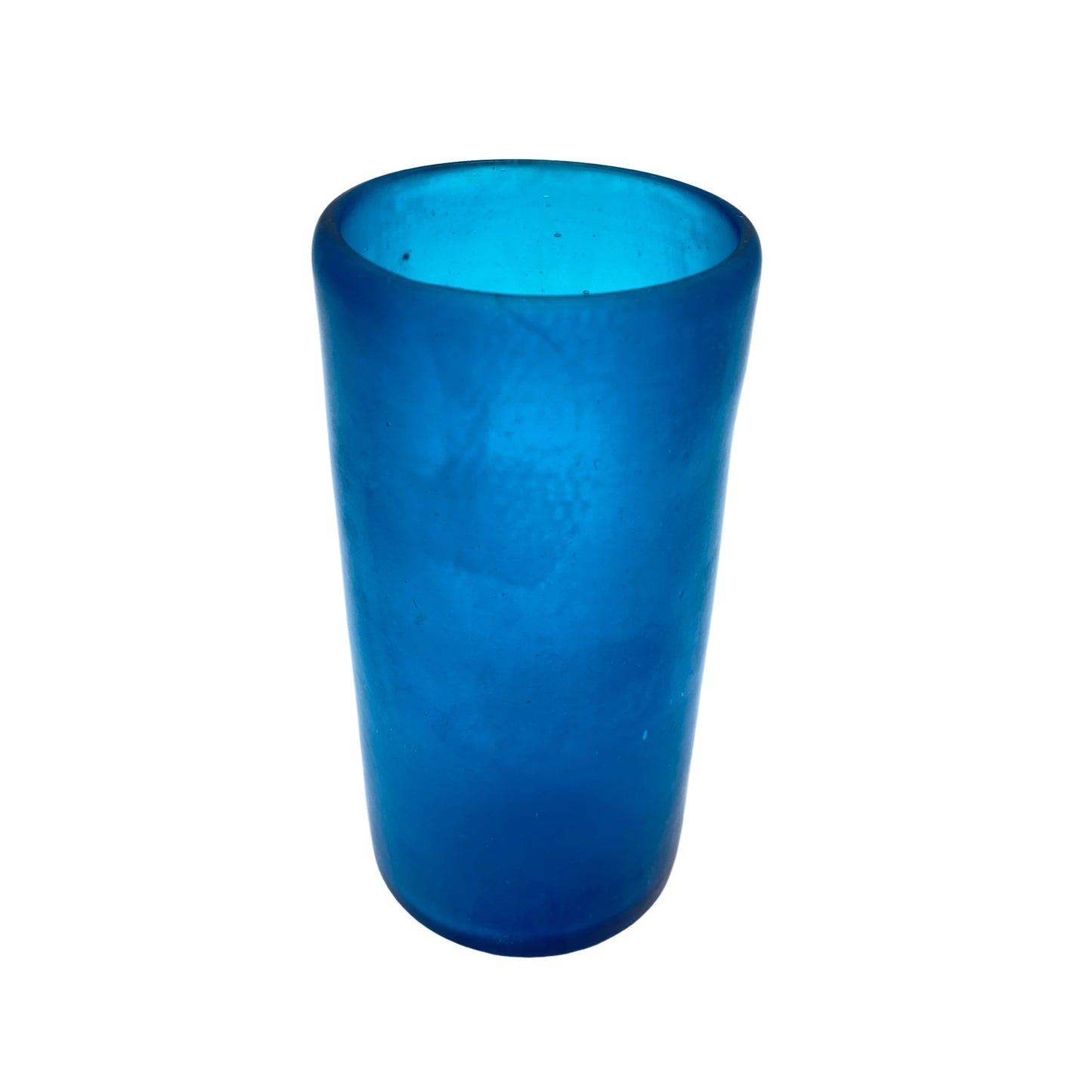 Vase satiniert blau 60er 70er Mid Century Lounge