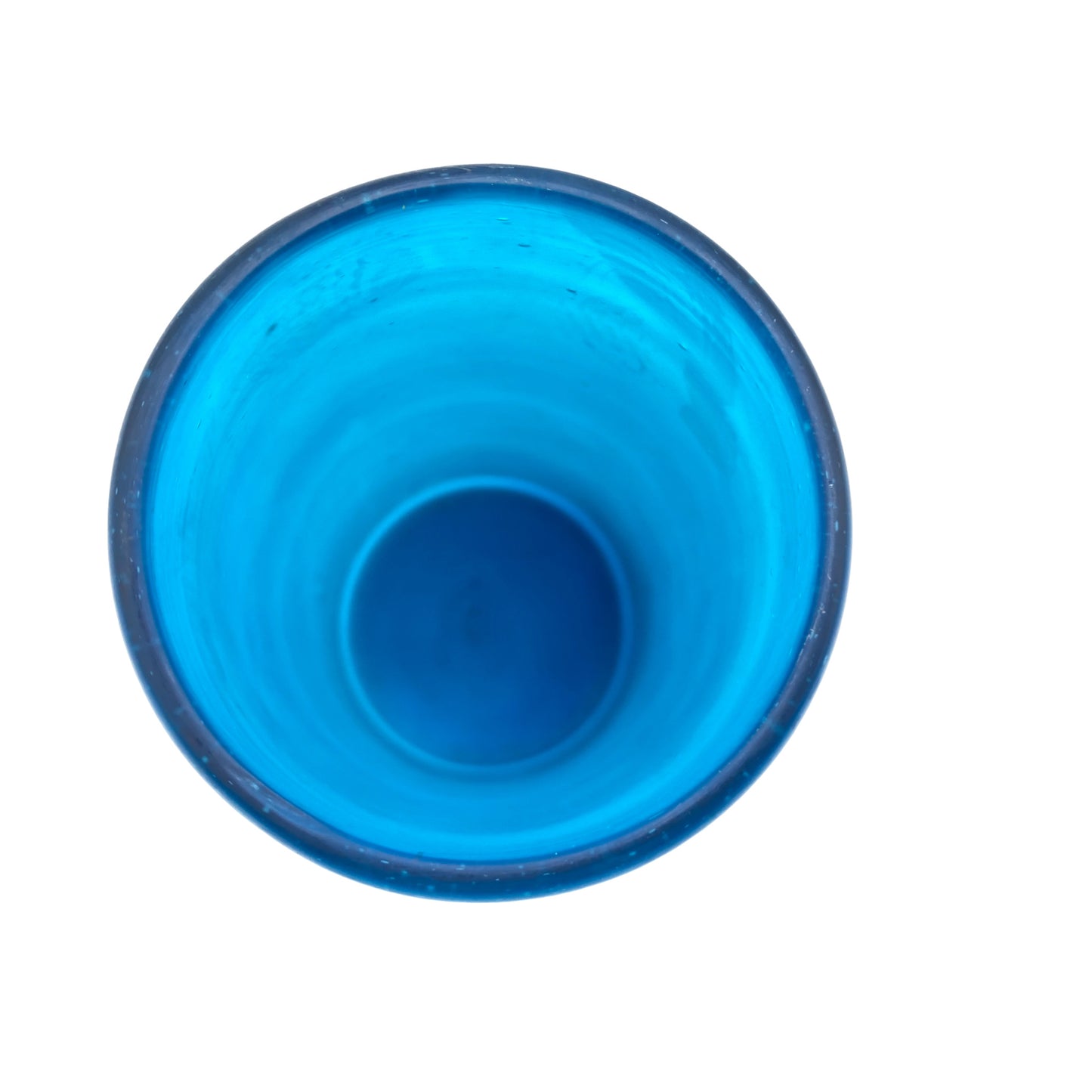Vase satiniert blau 60er 70er Mid Century Lounge