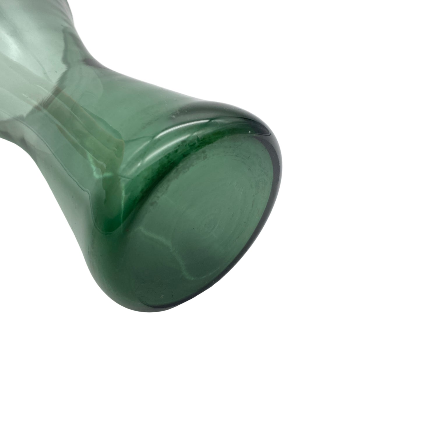 Vase turmalin grün Vintage Mid Century 50er 60er 70er Glas