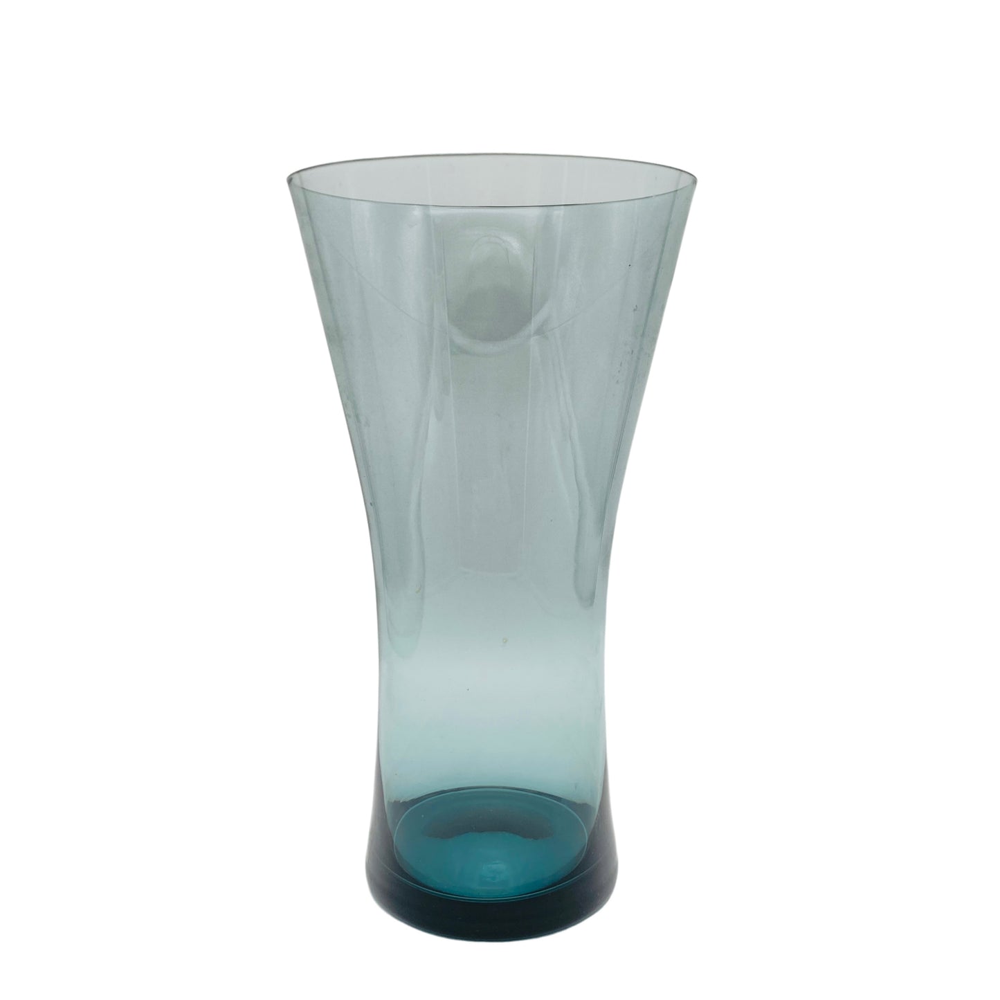 Vase turmalin grün Vintage Mid Century 50er 60er 70er Glas
