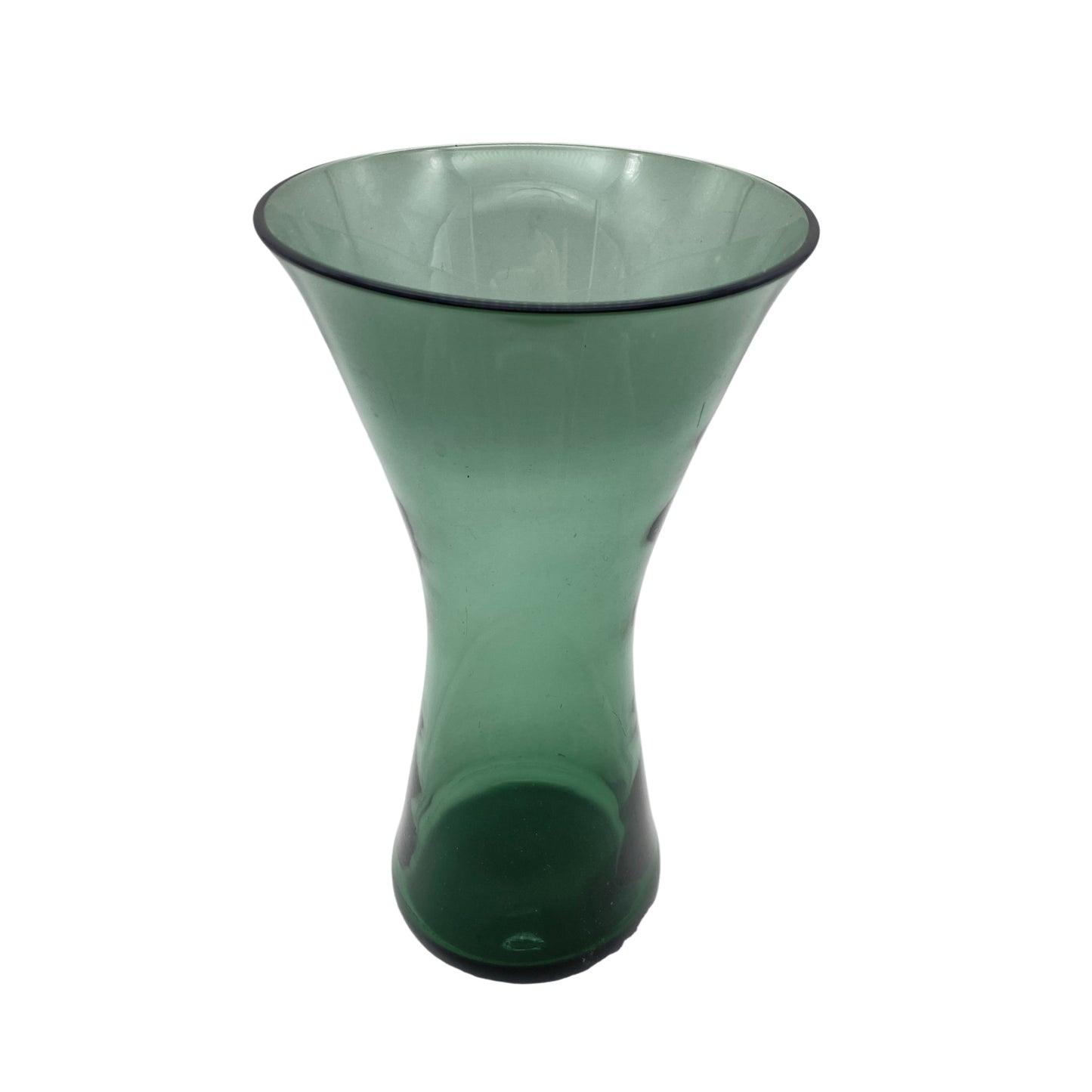 Vase turmalin grün Vintage Mid Century 50er 60er 70er Glas
