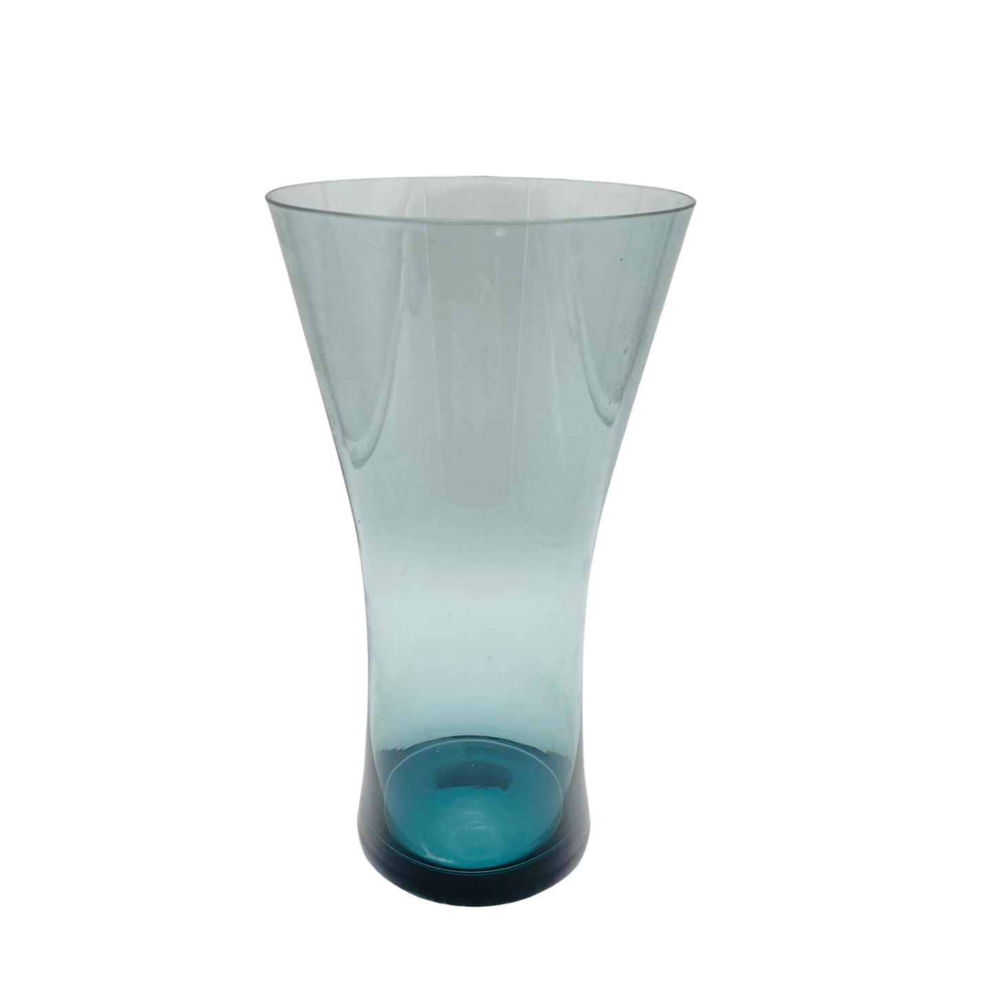 Vase turmalin grün Vintage Mid Century 50er 60er 70er Glas