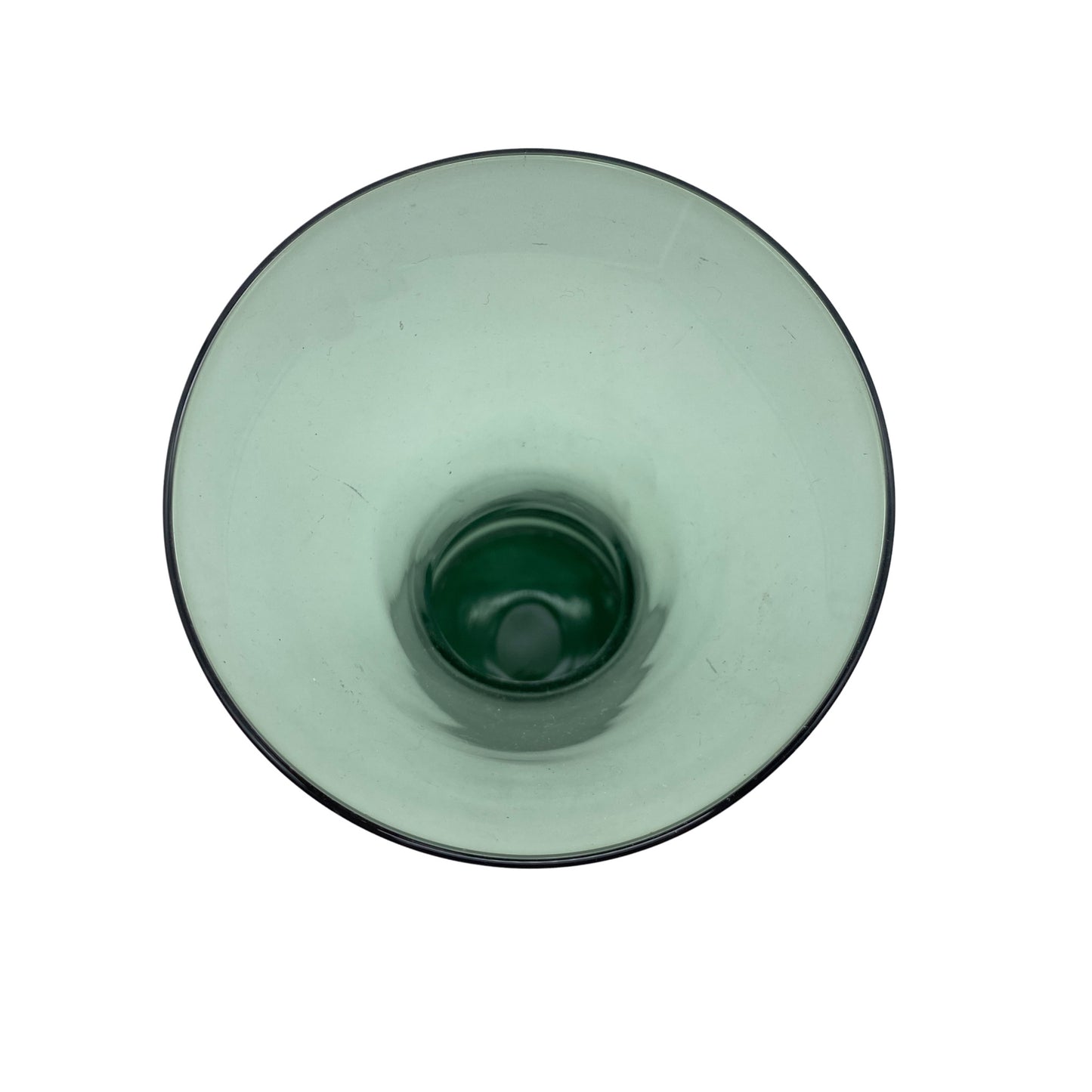 Vase turmalin grün Vintage Mid Century 50er 60er 70er Glas