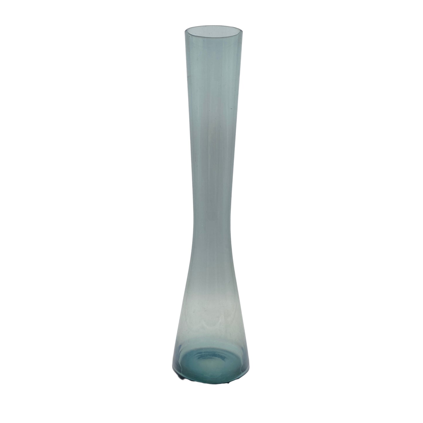 Vase turmalin grün blau Vintage Mid Century 50er 60er 70er Glas