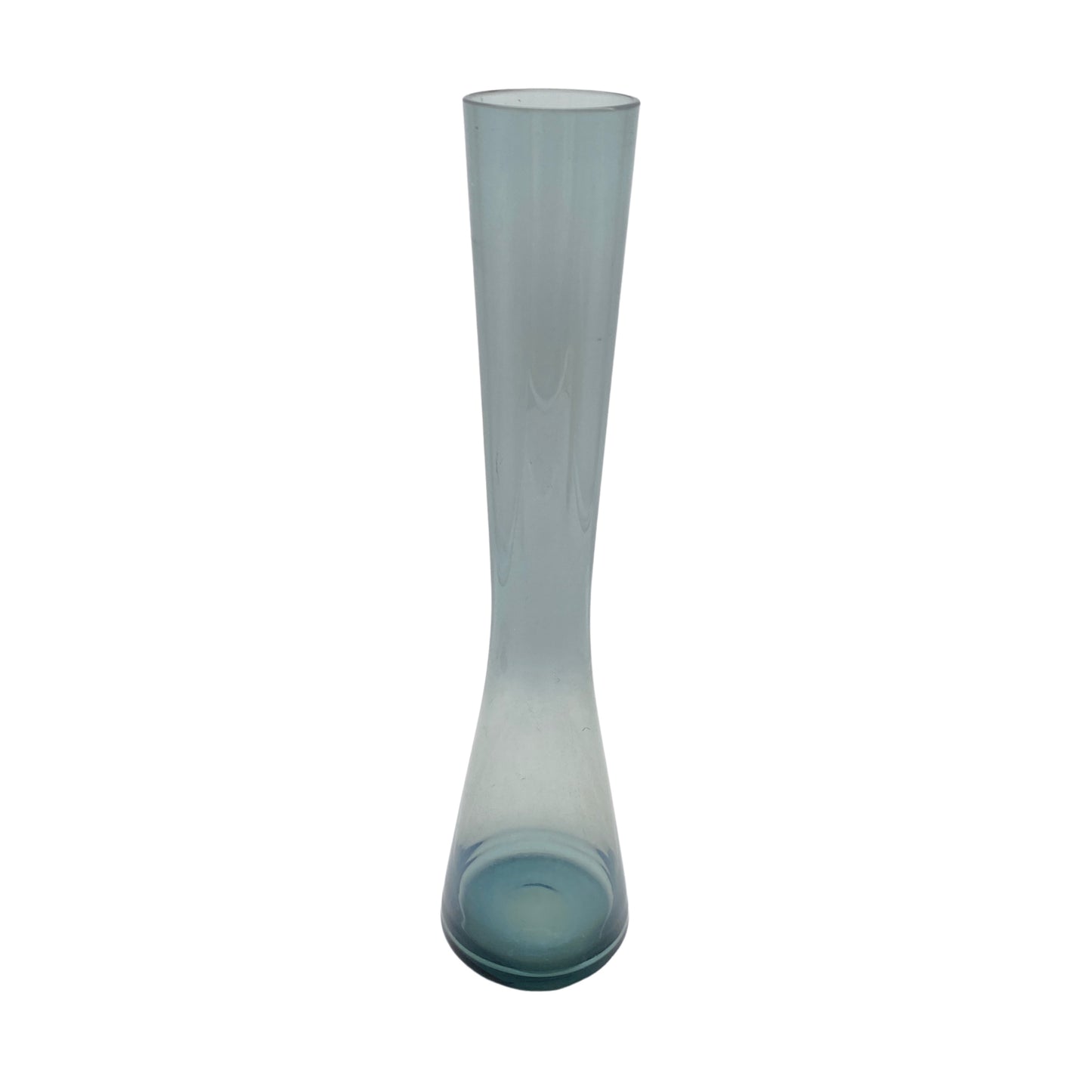 Vase turmalin grün blau Vintage Mid Century 50er 60er 70er Glas