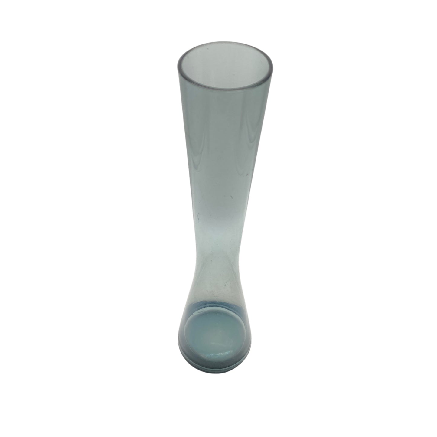 Vase turmalin grün blau Vintage Mid Century 50er 60er 70er Glas