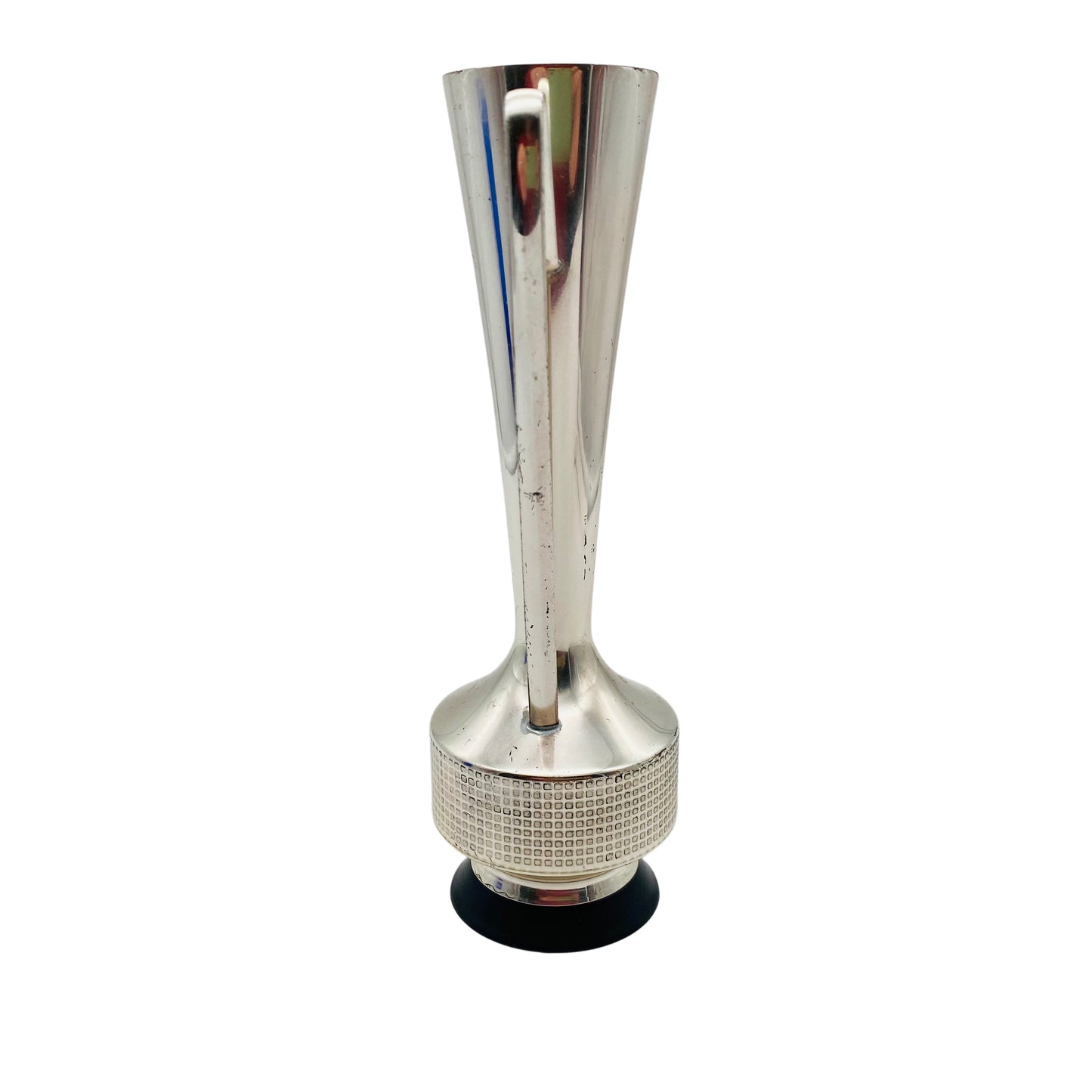 Vase versilbert mit Kunststoff 70er Jahre Vintage