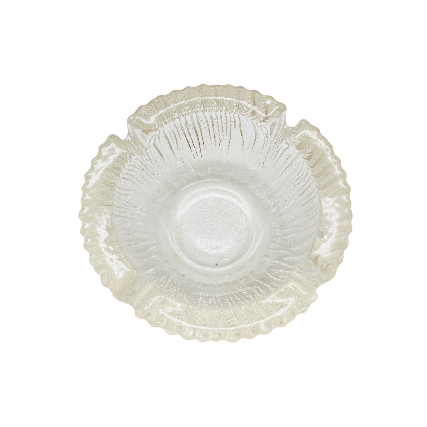 Vintage Aschenbecher Glas Dekoration 60er 70er Jahre Ascher Deko transparent