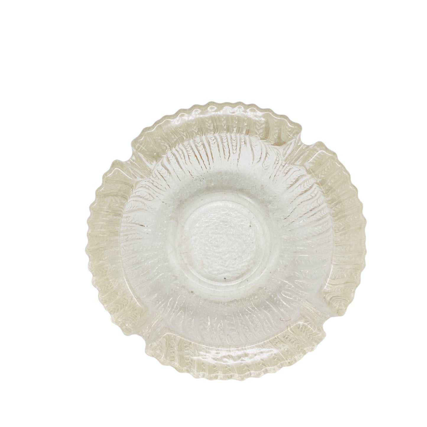 Vintage Aschenbecher Glas Dekoration 60er 70er Jahre Ascher Deko transparent