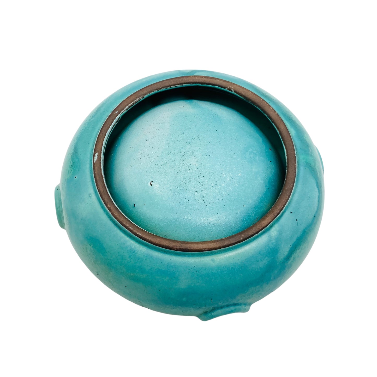 Vintage Aschenbecher Keramik grün Ascher Schale 60er 70er Jahre